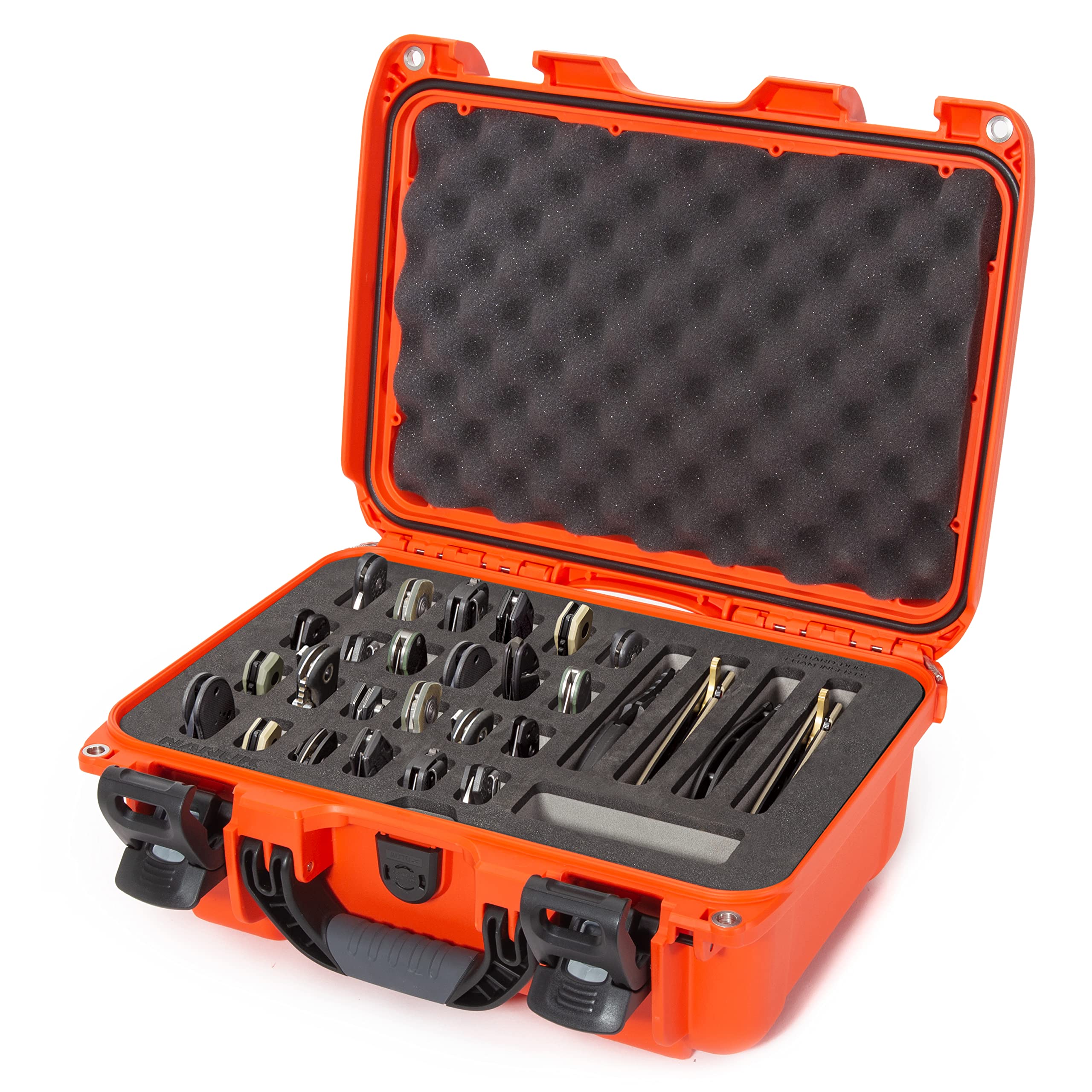 Orange Nanuk Case w/Foam Insert for 28 Knives 915-28KNI3
