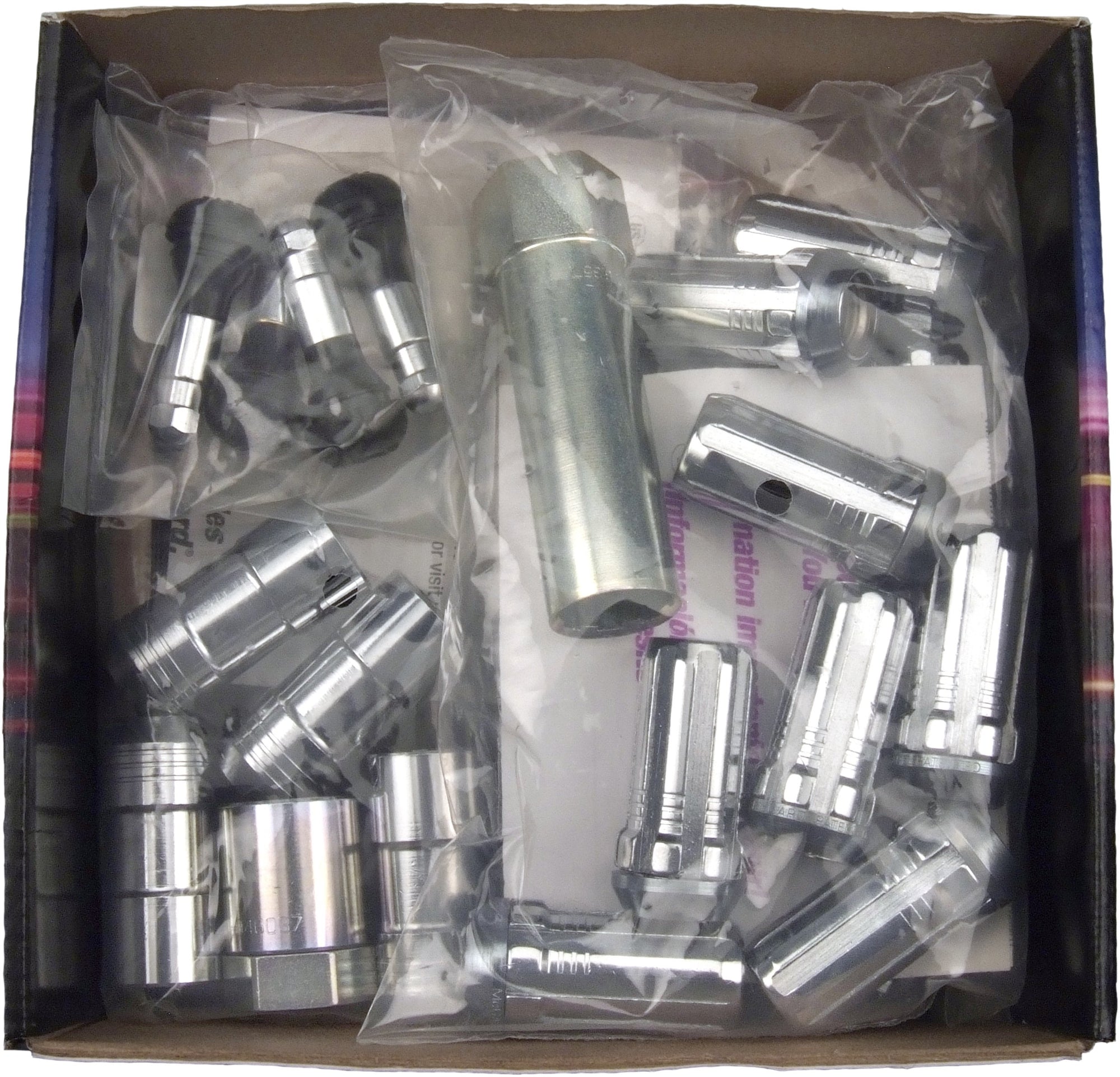 Chrome SplineDrive Wheel Installation Kit McGard (M14 x 1.5 Thread Size) - for 5 Lug Wheels
