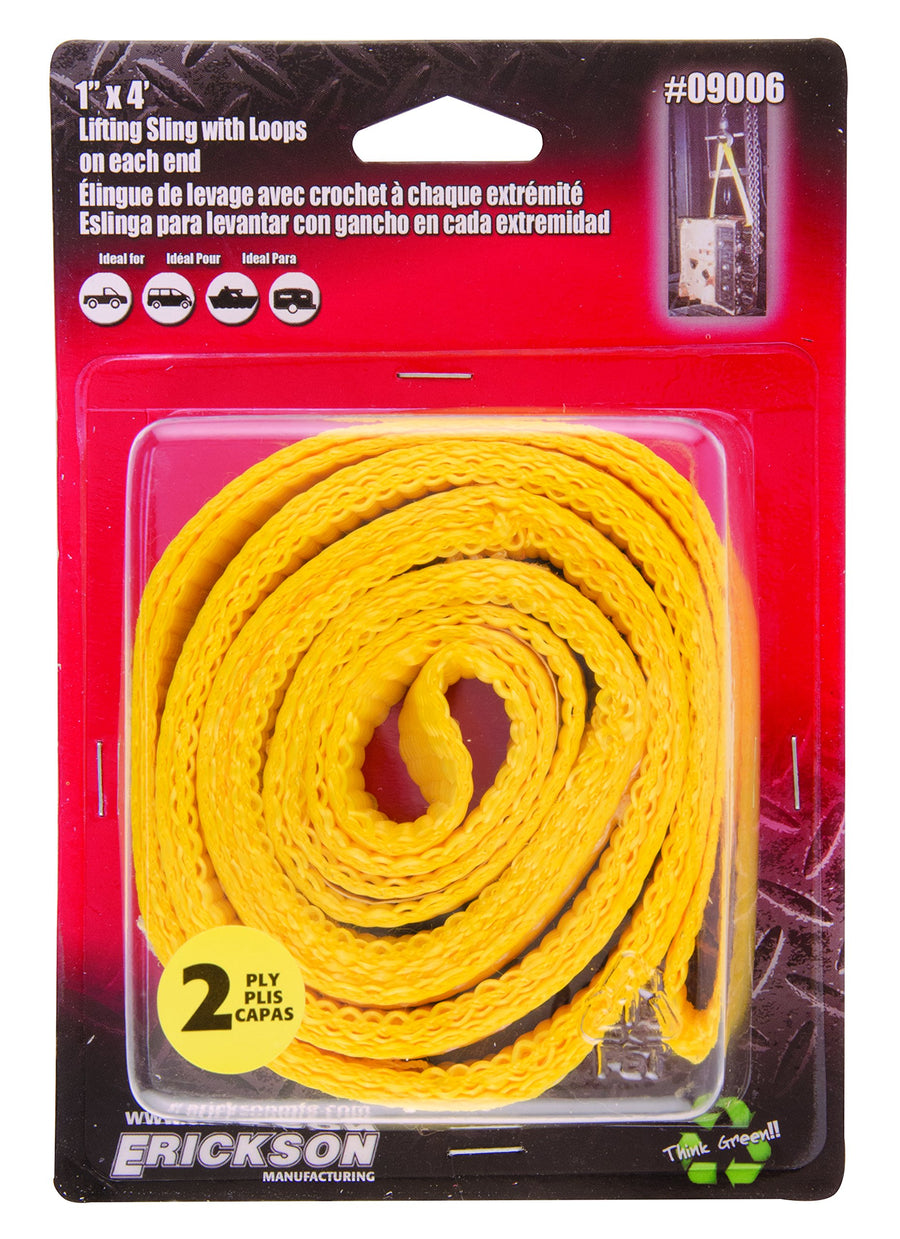 1" x 4' Double Ply Eye Ends Erickson Lift Sling 09006