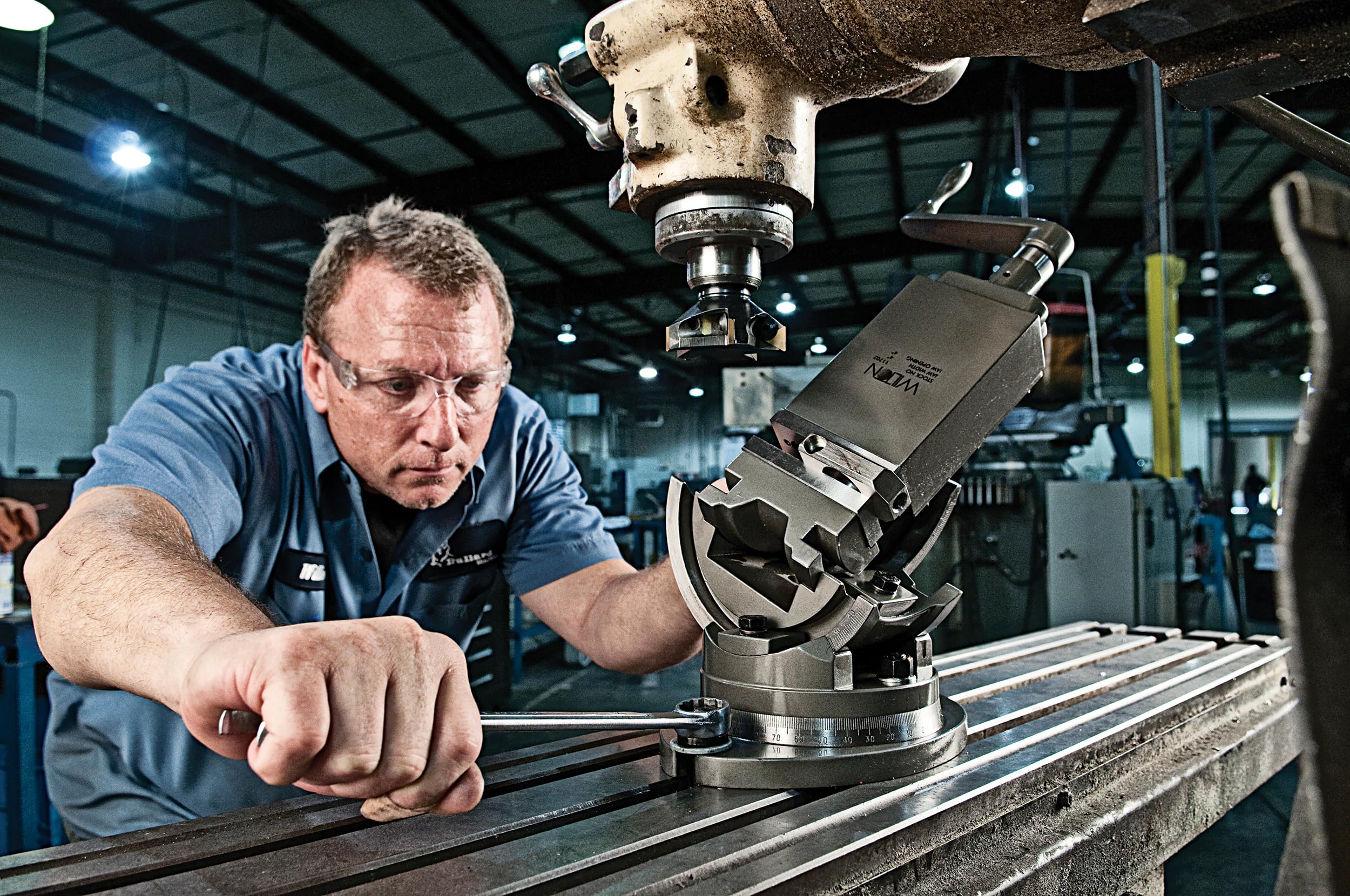3-Axis Wilton Precision Tilting Vise, 4" Jaw Width, 4" Opening, 1-1/2" Jaw Depth (Model TLT/SP-100)