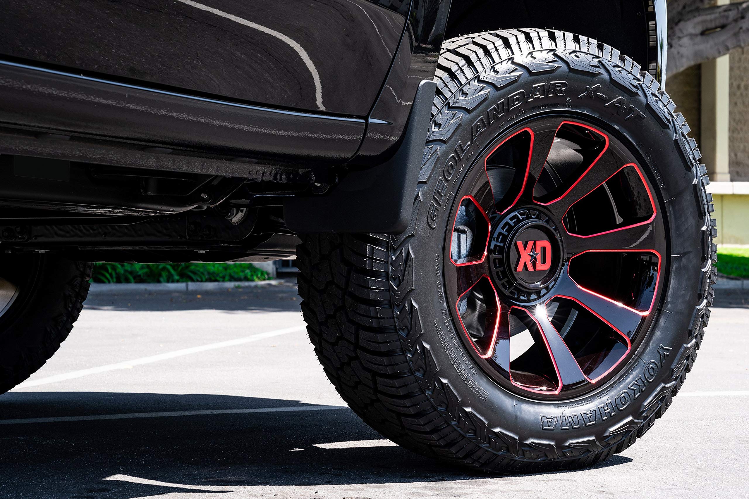 20x9 XD854 REACTOR, Bolt Pattern: 6x135/5.5, Offset: 18, GLOSS BLACK MILLED WITH RED TINT, set of 1