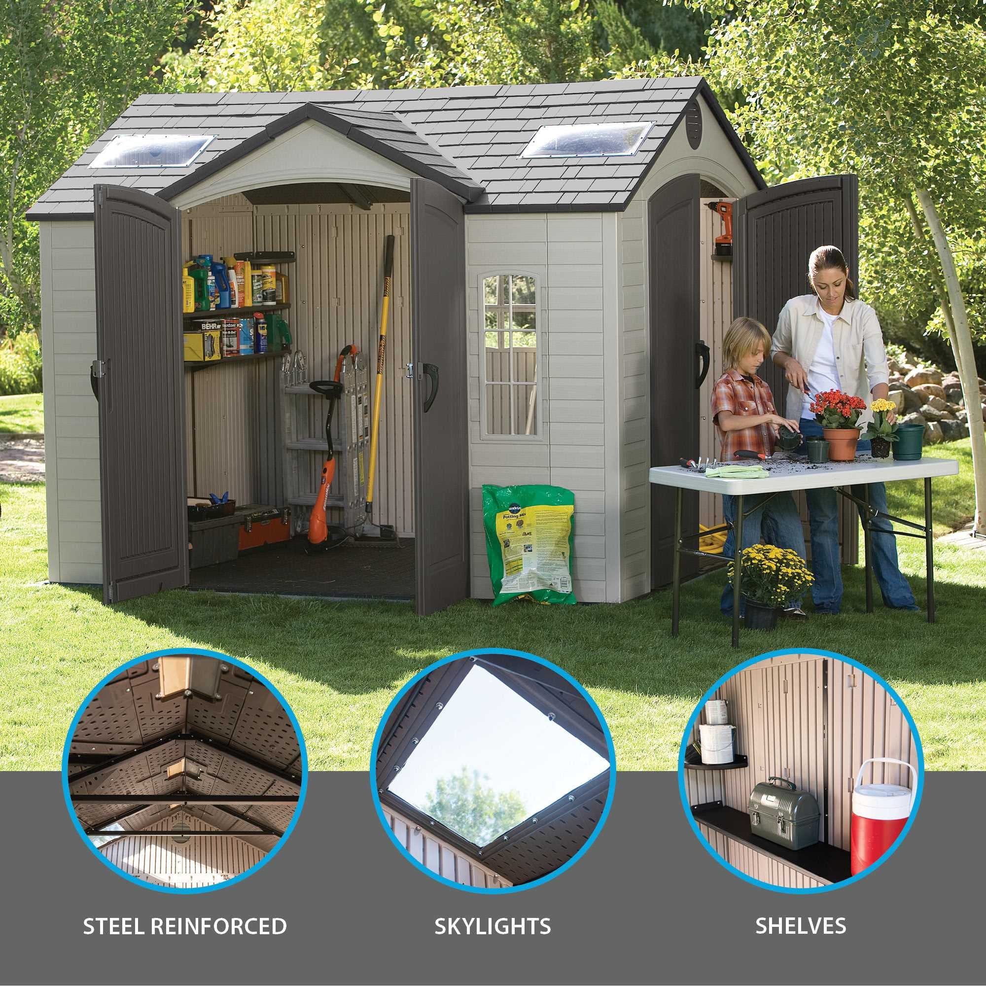 Outdoor Storage Shed Lifetime 60001, 10 by 8 Feet