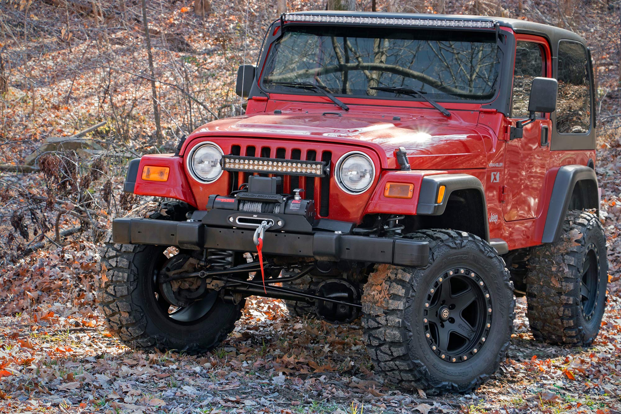 4" Rough Country Long Arm Lift Kit for 1997-2006 Jeep Wrangler TJ - 66330