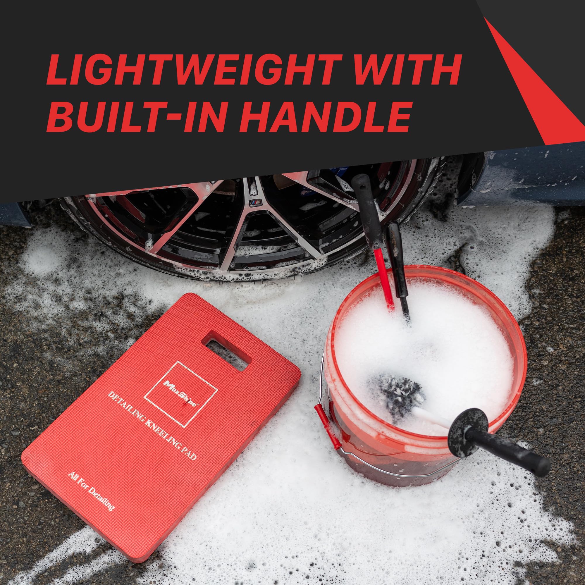 Maxshine Detailing Universal Kneeling Pad – Thick High-Density Foam Pad for Car Detailing – Comfort & Support Provides During Long Detailing Sessions – Durable & Water-Resistant Design