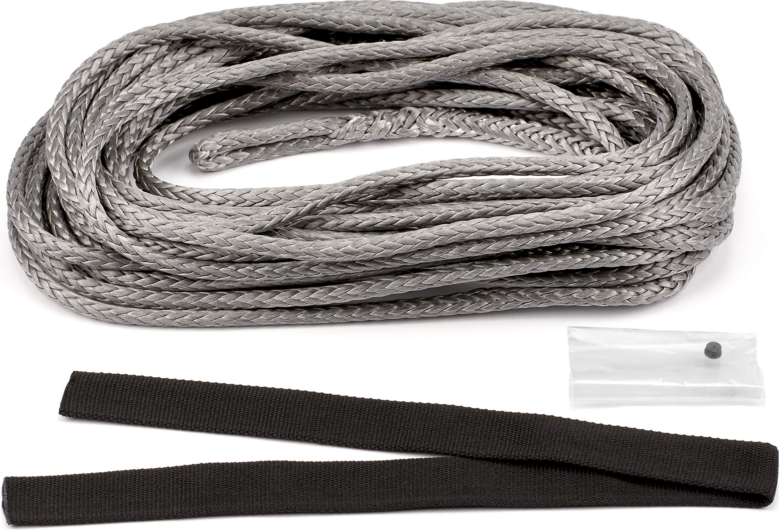 100975 WARN Service Part - Winch Synthetic Rope Replacement Kit, Fits: AXON and VRX Winches - 1/4" x 50'
