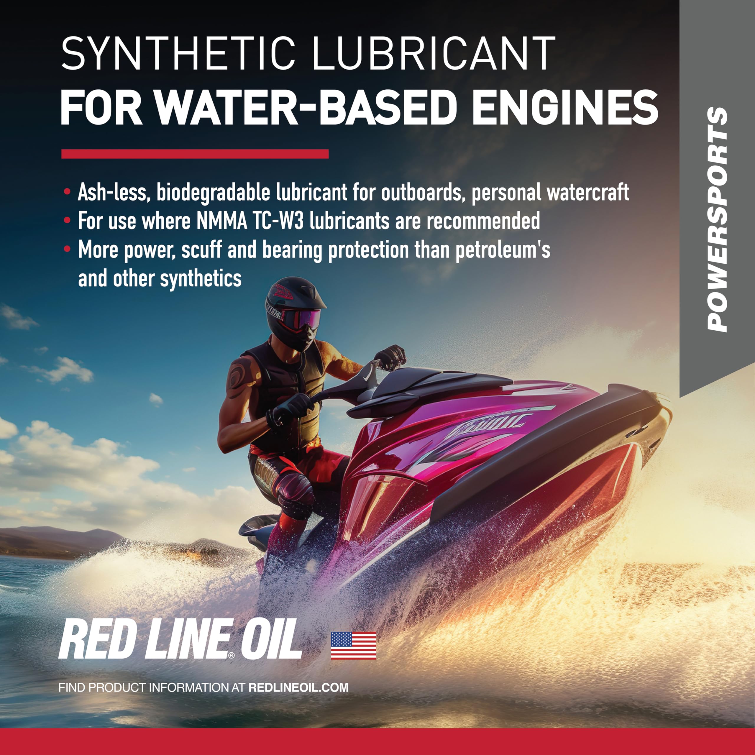 2 Stroke Red Line Injection Oil Synthetic Watercraft - Gallon 40705