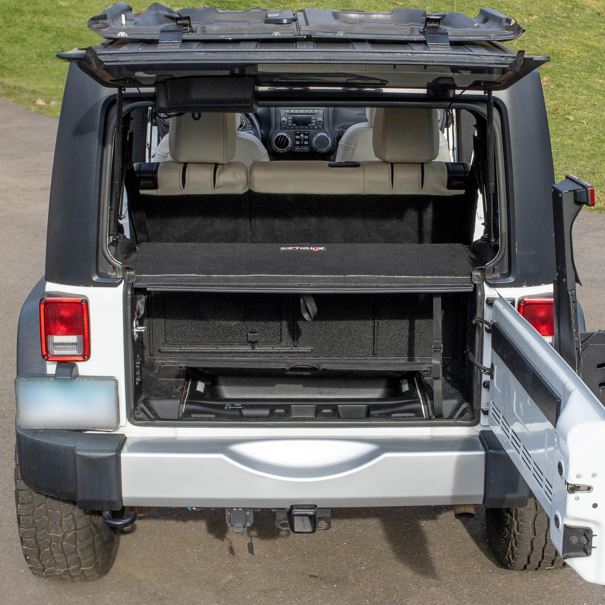 Folding Security Trunk/Storage Box EZTrunk for JKU 2011—2018 by EZ4X4 Patented & Patent Pending