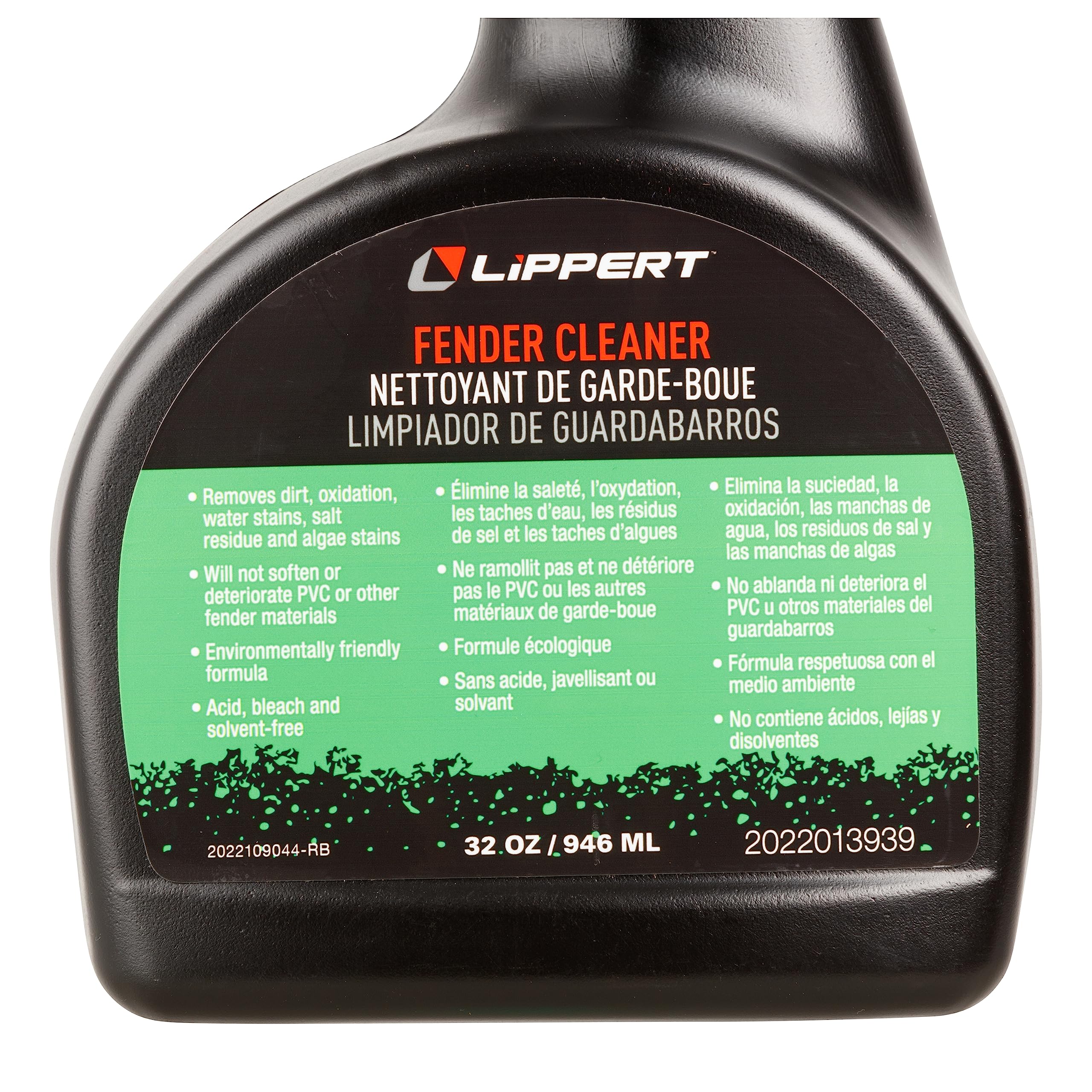 Boat Fender Cleaner Lippert 32 oz. for Exterior Applications, Environmentally Friendly Formula, Bleach, Acid and Solvent-Free, Made in The USA - 2022013939