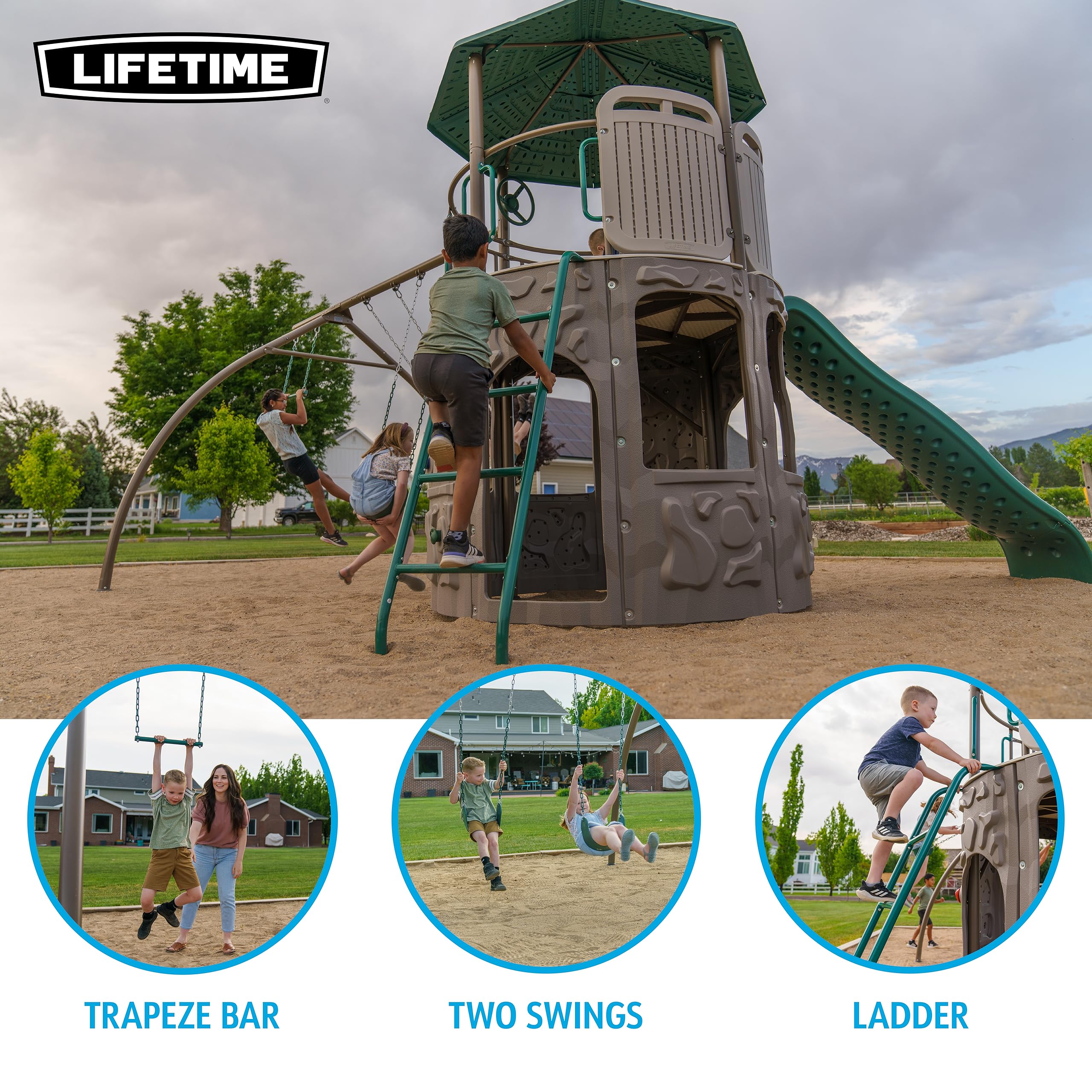 Adventure Tower Lifetime Swing Set Playset