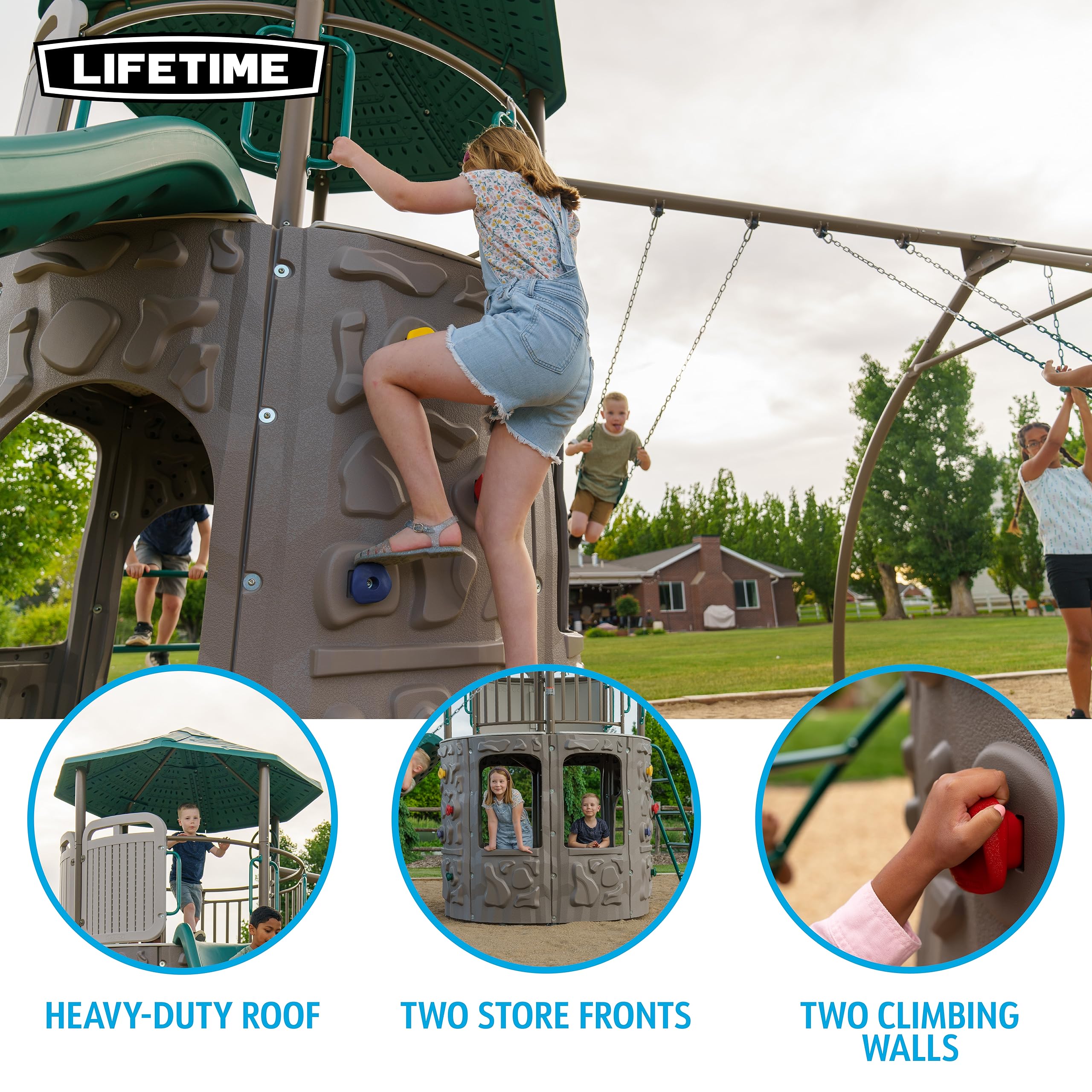 Adventure Tower Lifetime Swing Set Playset