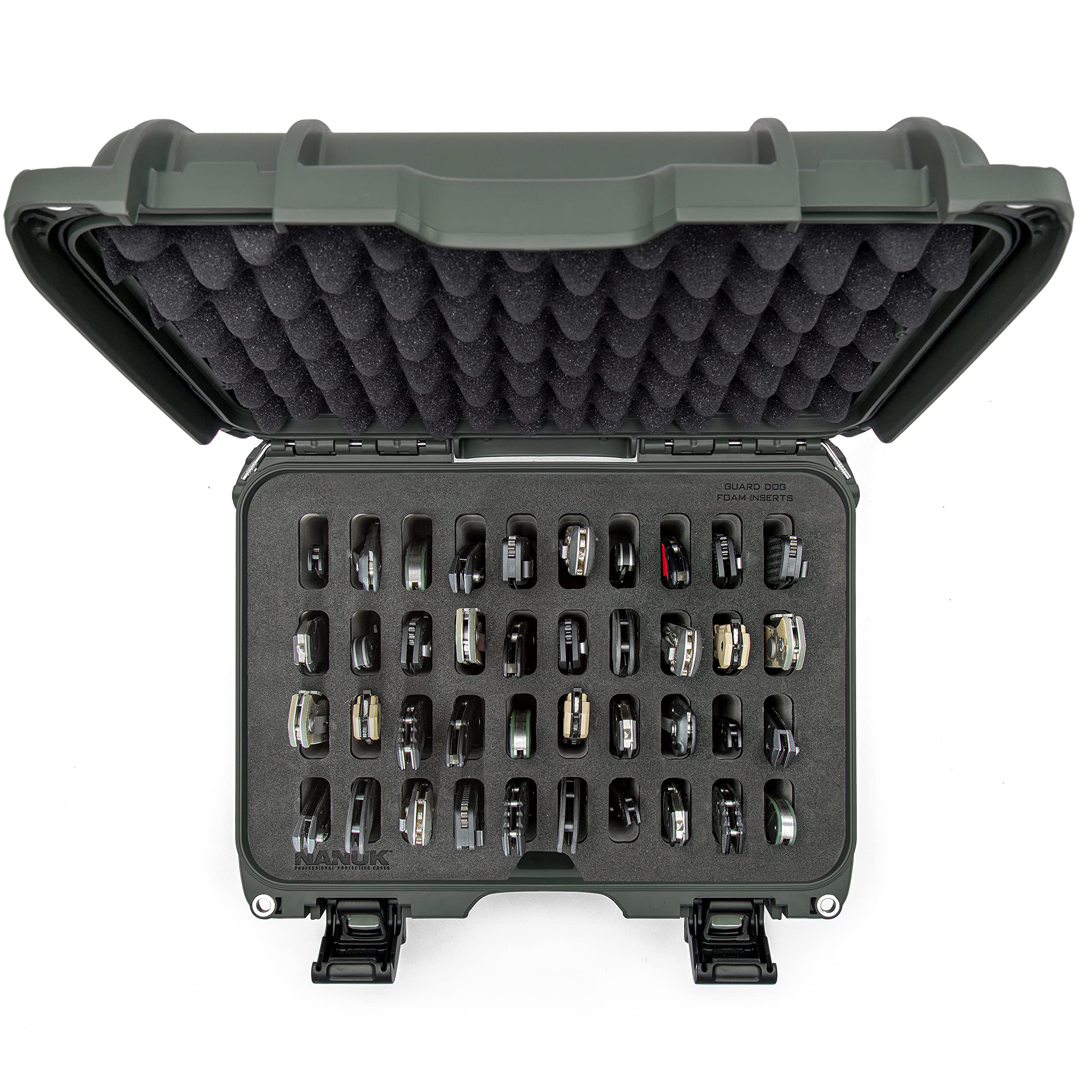Olive Nanuk Case w/Foam Insert for 40 Knives 915-40KNI6