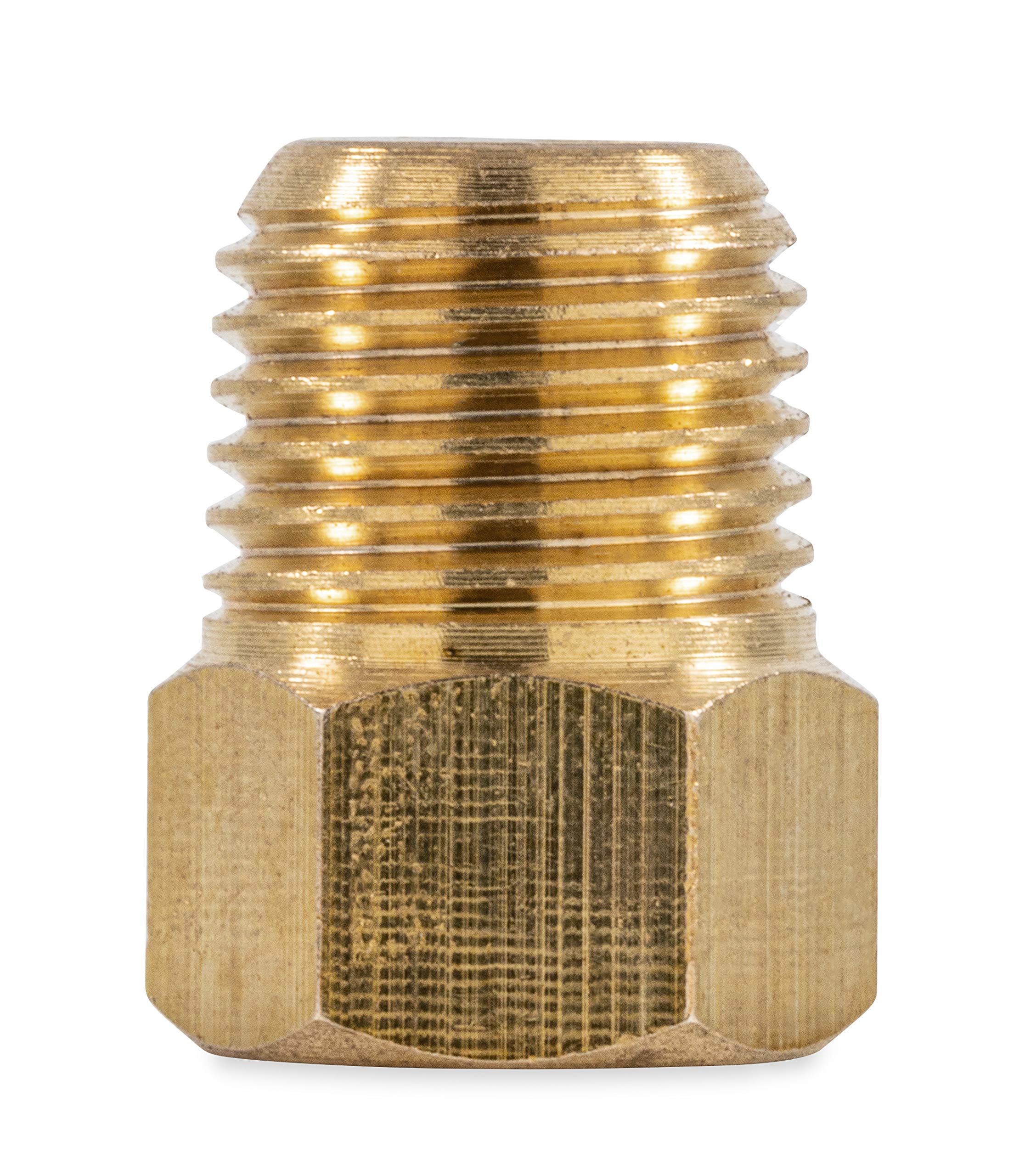 1/4" Male NPT x Camco 59954 1/4" Female Propane Fitting Inverted Flare with Check Valve
