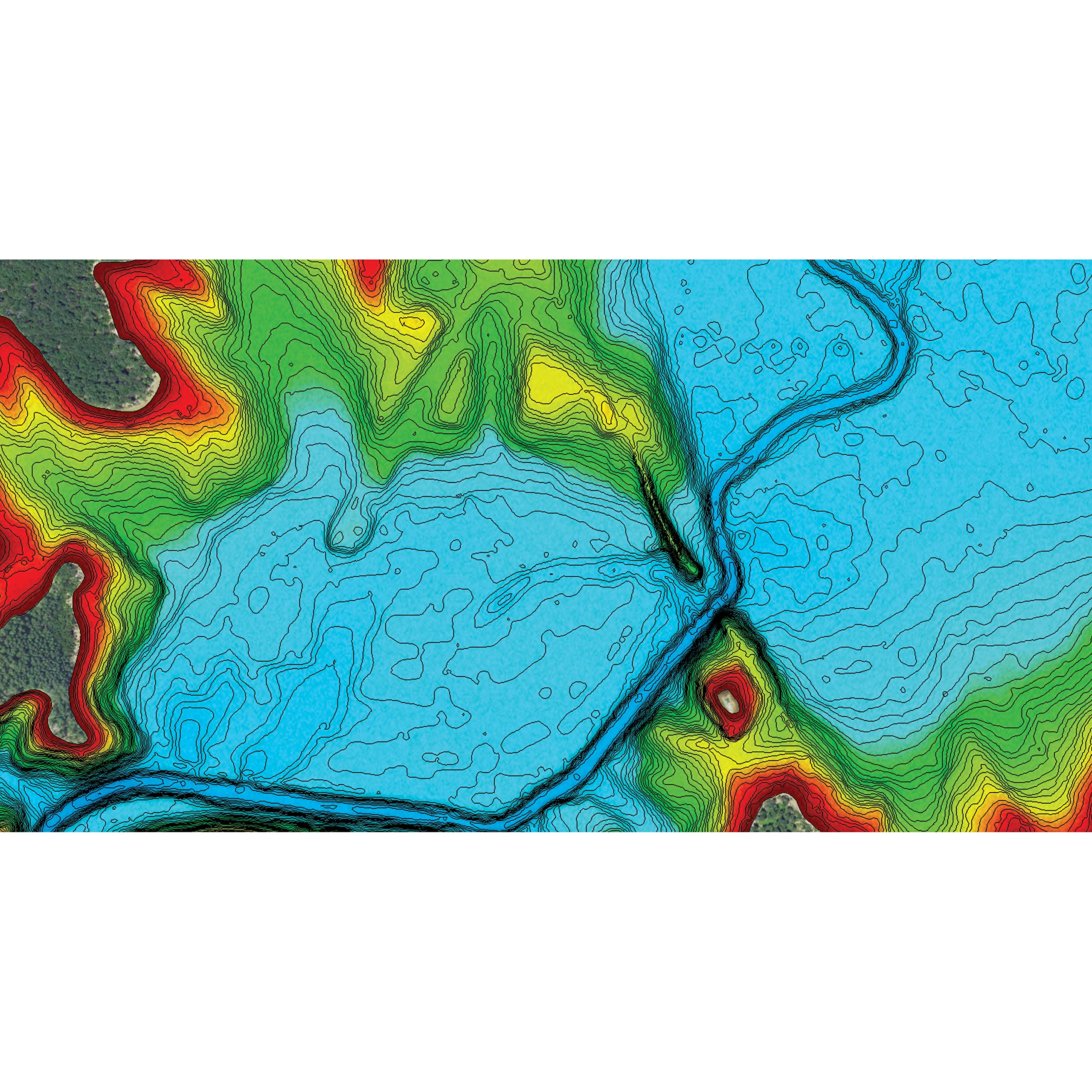 LakeMaster Premium Humminbird Mid-Atlantic V1 Map SD Card for Fish Finders