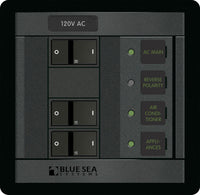 Blue Sea Systems 120 Volt AC Main + 2 Positions, Black 1214