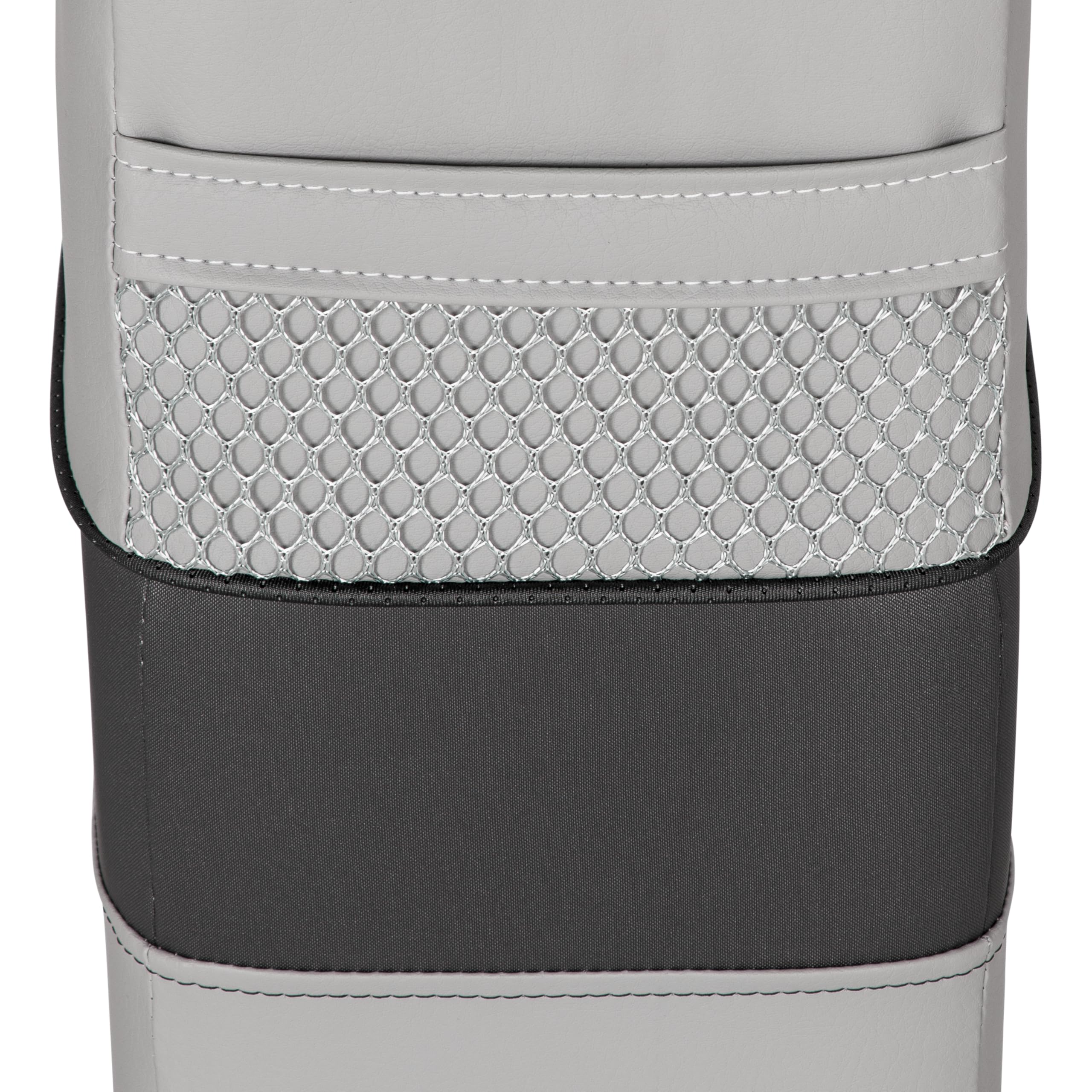 Lippert 8.5" x 25" Rockport Series Right Pontoon Armrest, Built-in Cup Holder, Marine-Grade Vinyl, Comfort Padded, Easy Installation, Fits Most Pontoons, River Rock – 20221094224