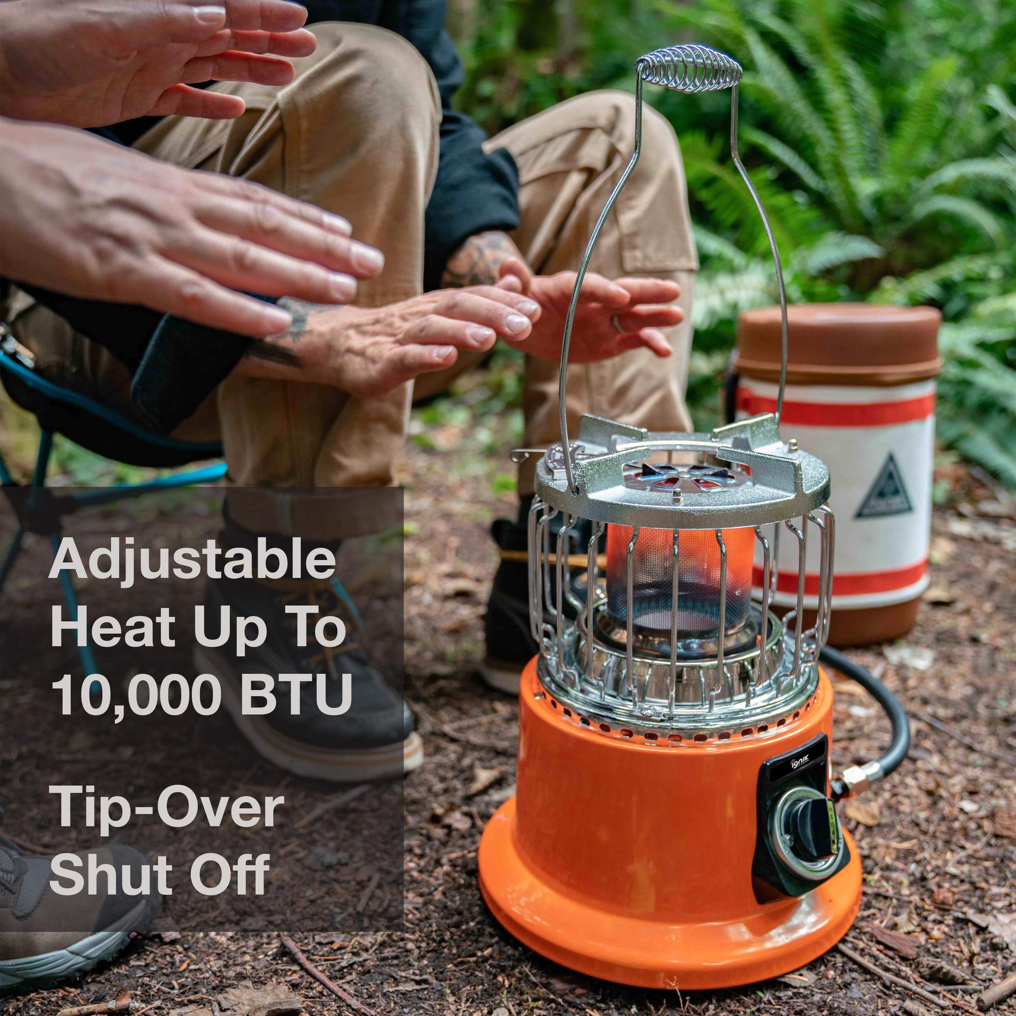 10,000 BTU Ignik Propane Space Heater and Camping Stove