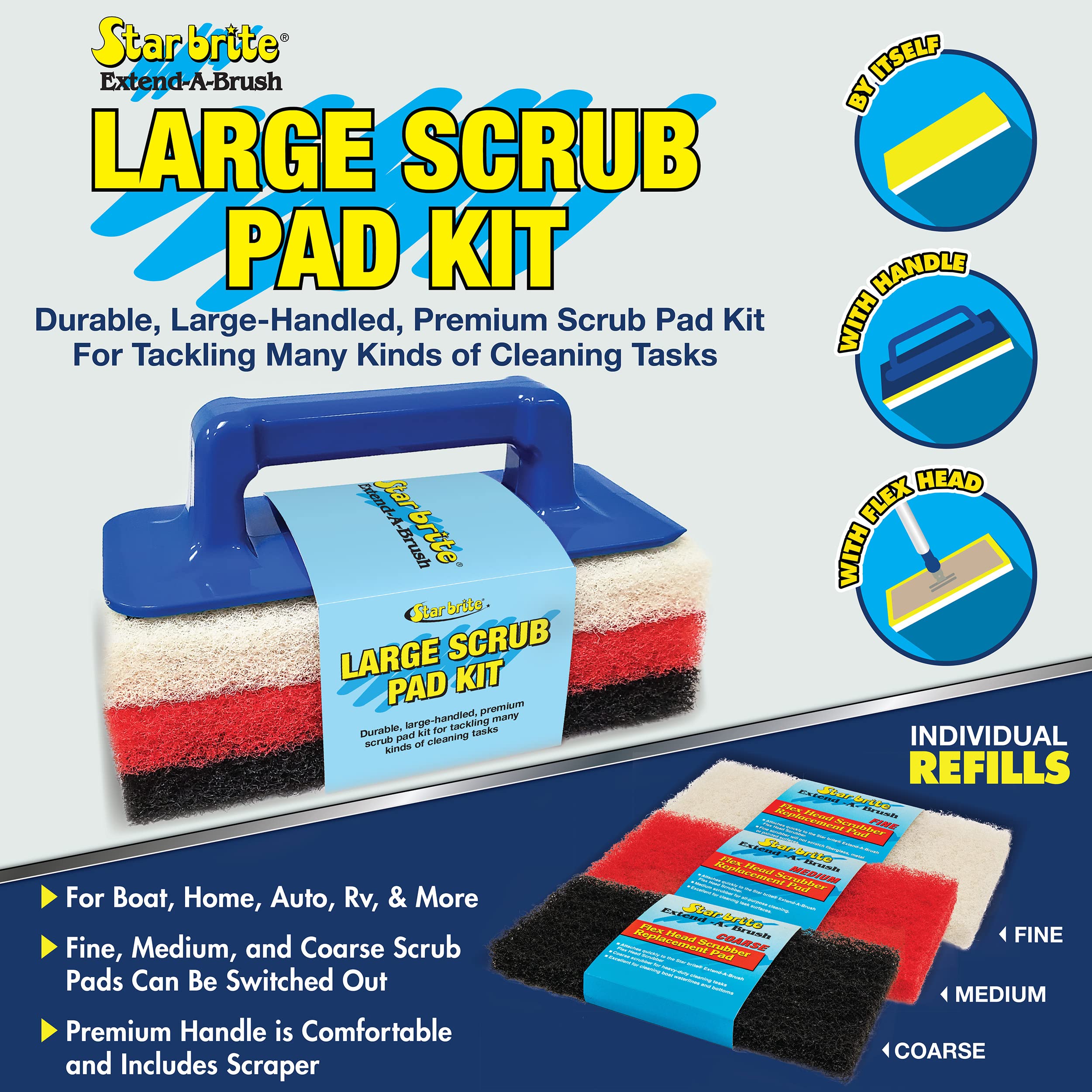 Large STAR BRITE Scrub Pad Kit (042023)