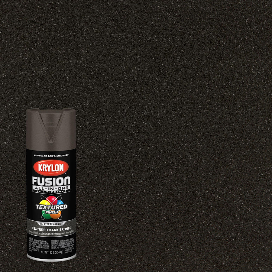 Krylon All-In-One Adhesive Spray Paint for Indoor/Outdoor Use, 12 oz, Dark Bronze