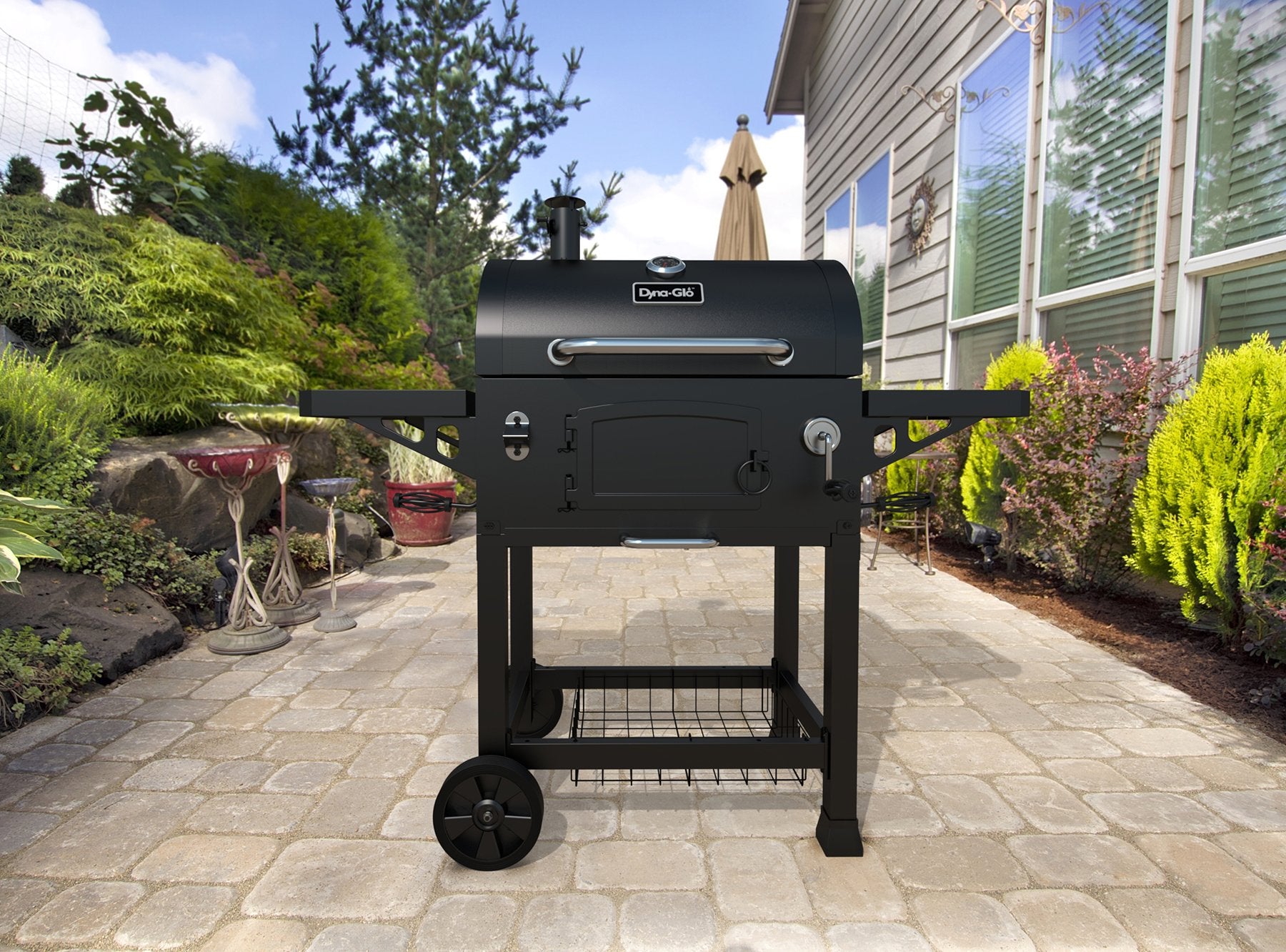 Dyna-Glo Heavy Duty DGN486DNC-D Charcoal Grill, Large, Black