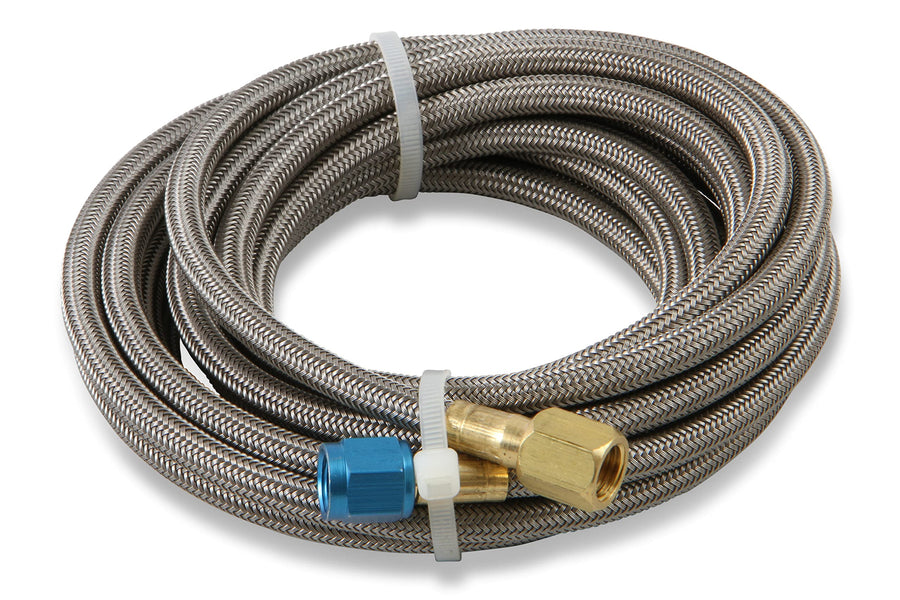 14' NOS 15295NOS Braided Stainless Steel Hose with -4AN Blue Fittings