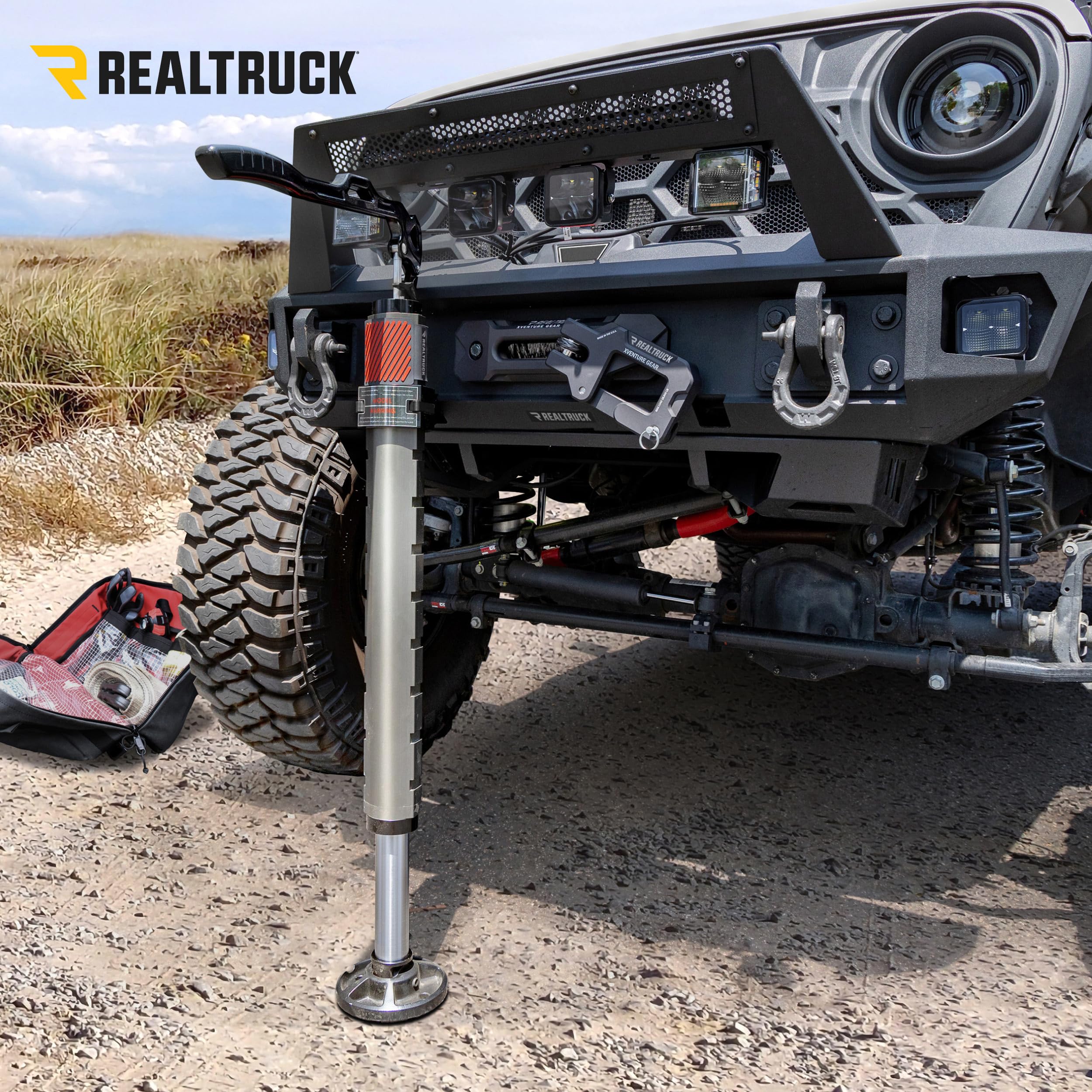 Go Rhino El Gato XG-RJ50010B Hydraulic High-Lift Recovery Jack, Black