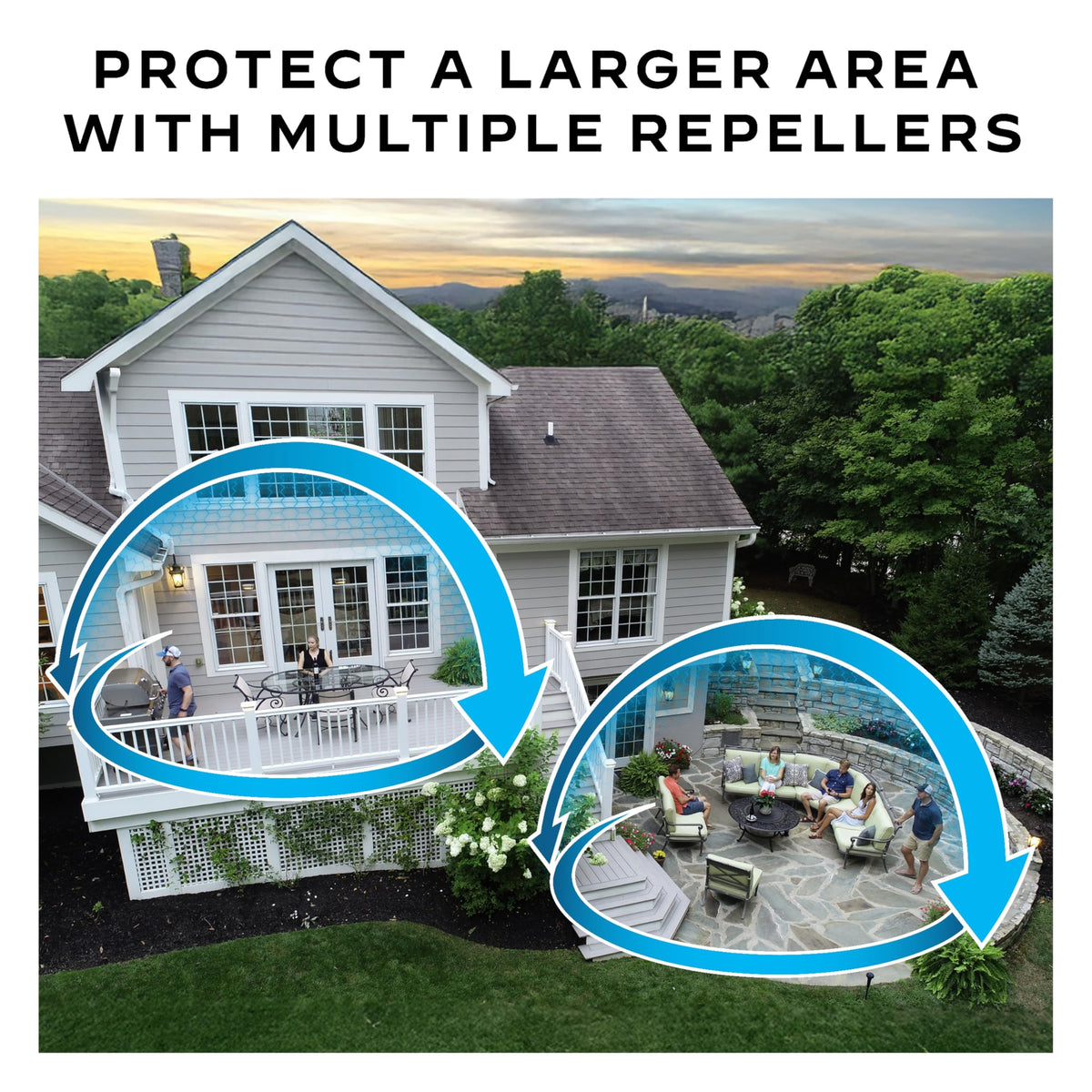E-Series Thermacell E55 Rechargeable Mosquito Repeller with 20' Mosquito Protection Zone; Blue; Includes 12-Hr Repellent Refill; Bug Spray Alternative; Scent Free; No Candle or Flame