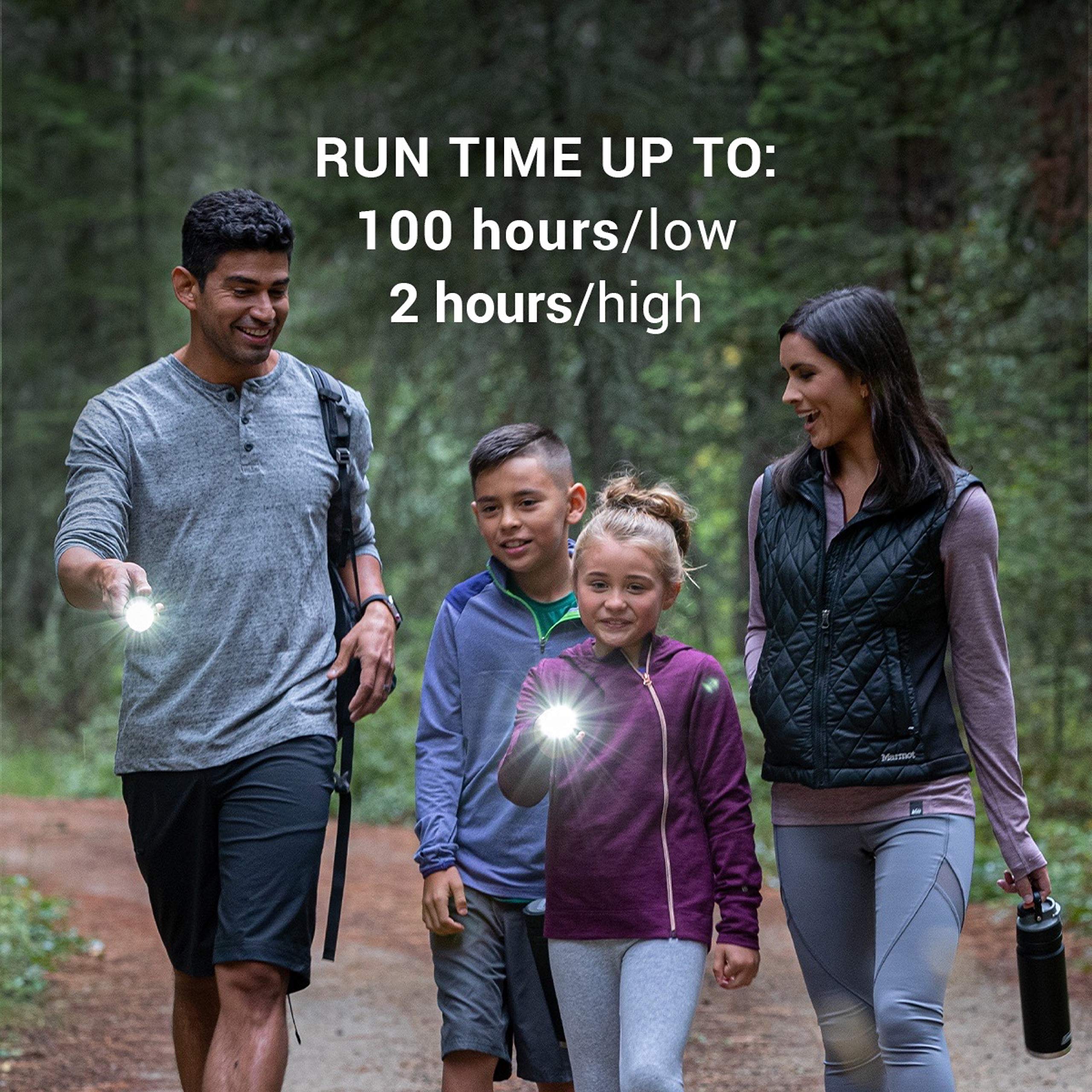 OneSource Coleman Rechargeable LED Flashlight, Water-Resistant Flashlight with OneSource Batteries Shines Up to 1000 Lumens, Rechargeable Heavy-Duty Flashlight for Camping, Emergencies, & Home Usage