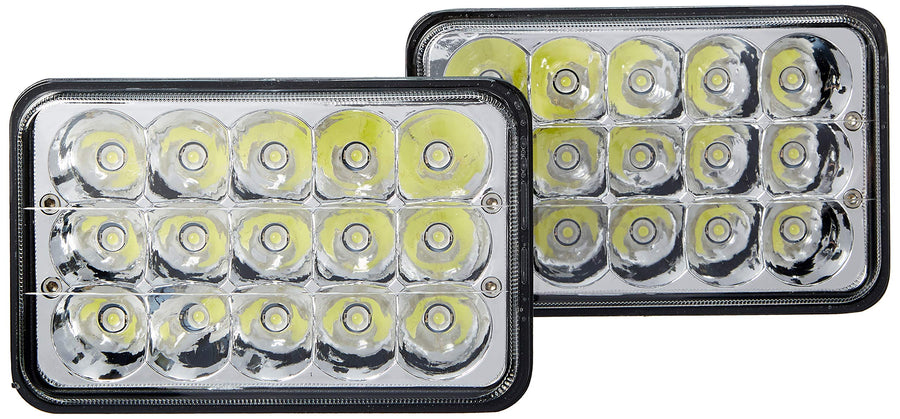 Headlight Conversion Lens, Race Sport (RS-4X6-LEDC-PR) Pair