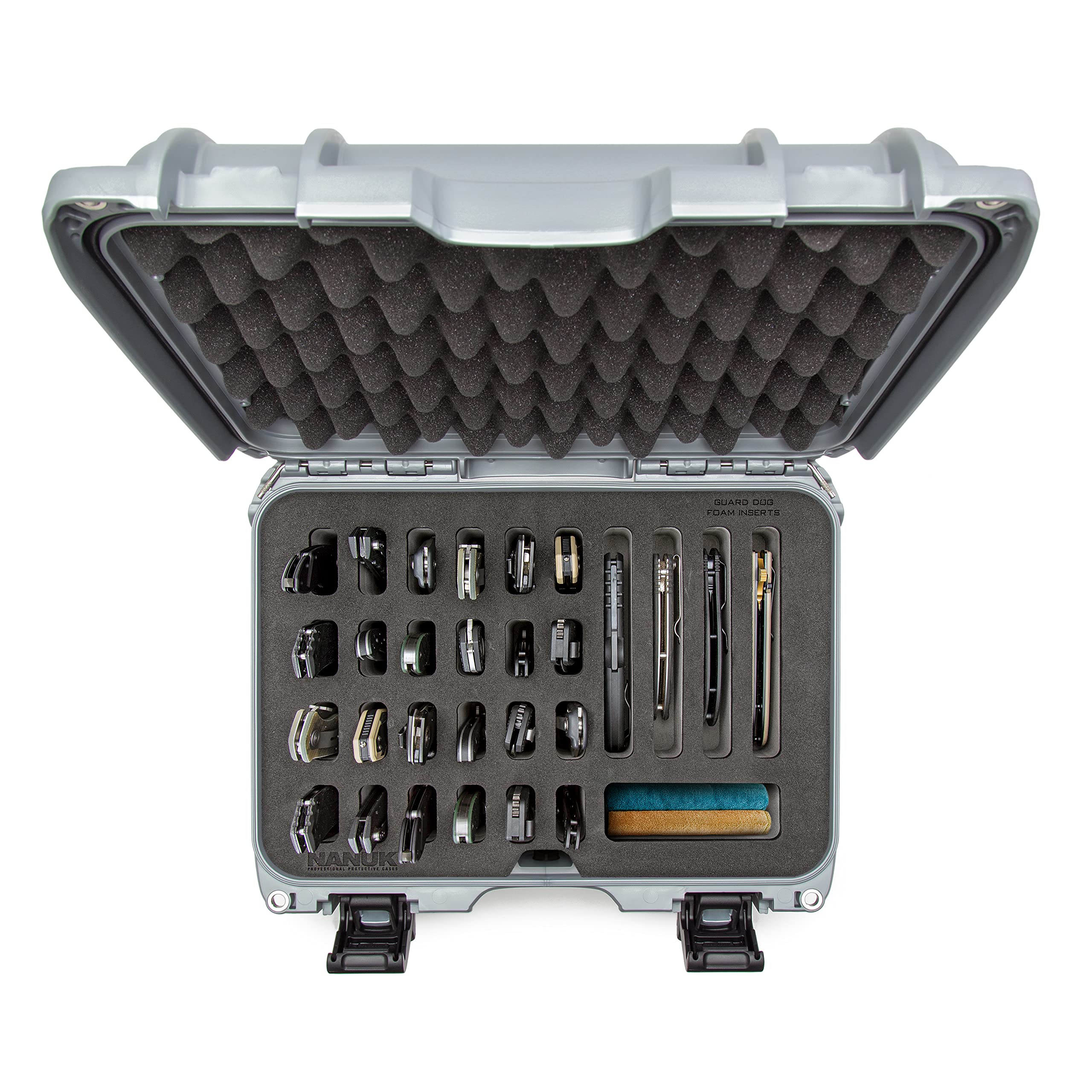 Case Nanuk w/Foam Insert for 28 Knives - Silver 915-28KNI5