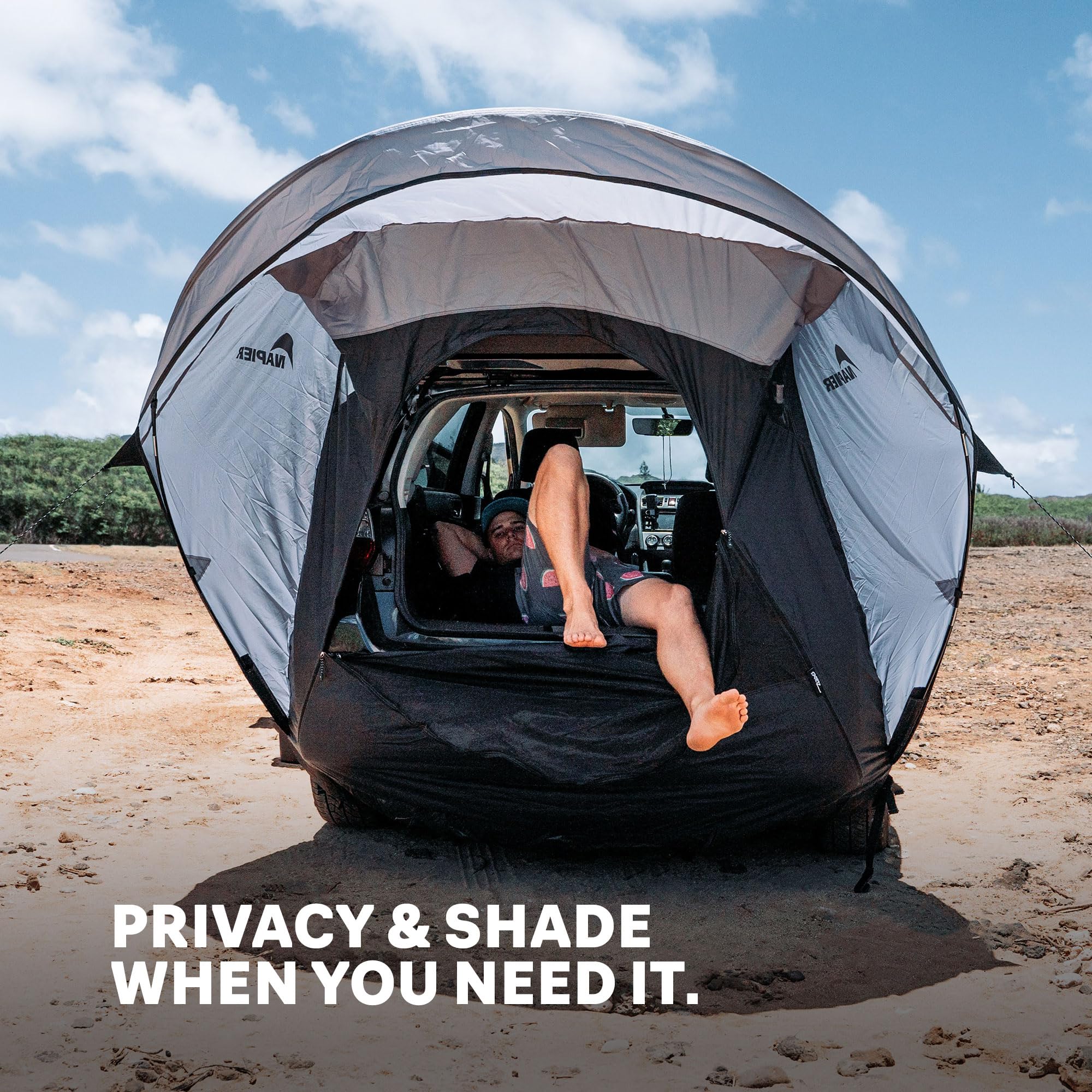 Sportz Cove Napier | Fits Small to Large SUVs | Easy 5-Minute Setup | Sun Protection & Privacy Shelter for Camping, Tailgating, Road Trips