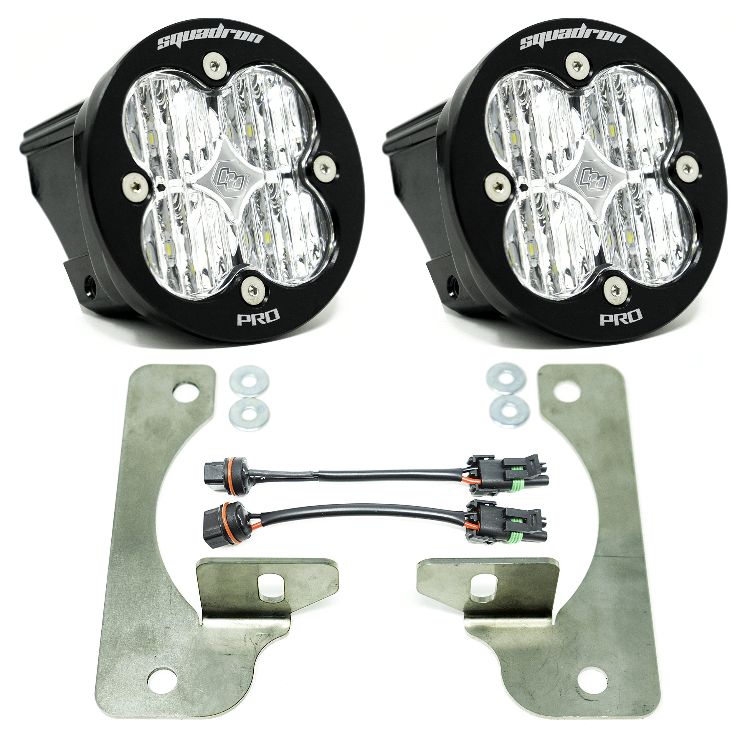 Baja Designs Black Anodized Fog Pocket Kit 447069 (Jeep JL, Rubicon, Squadron-R Pro)