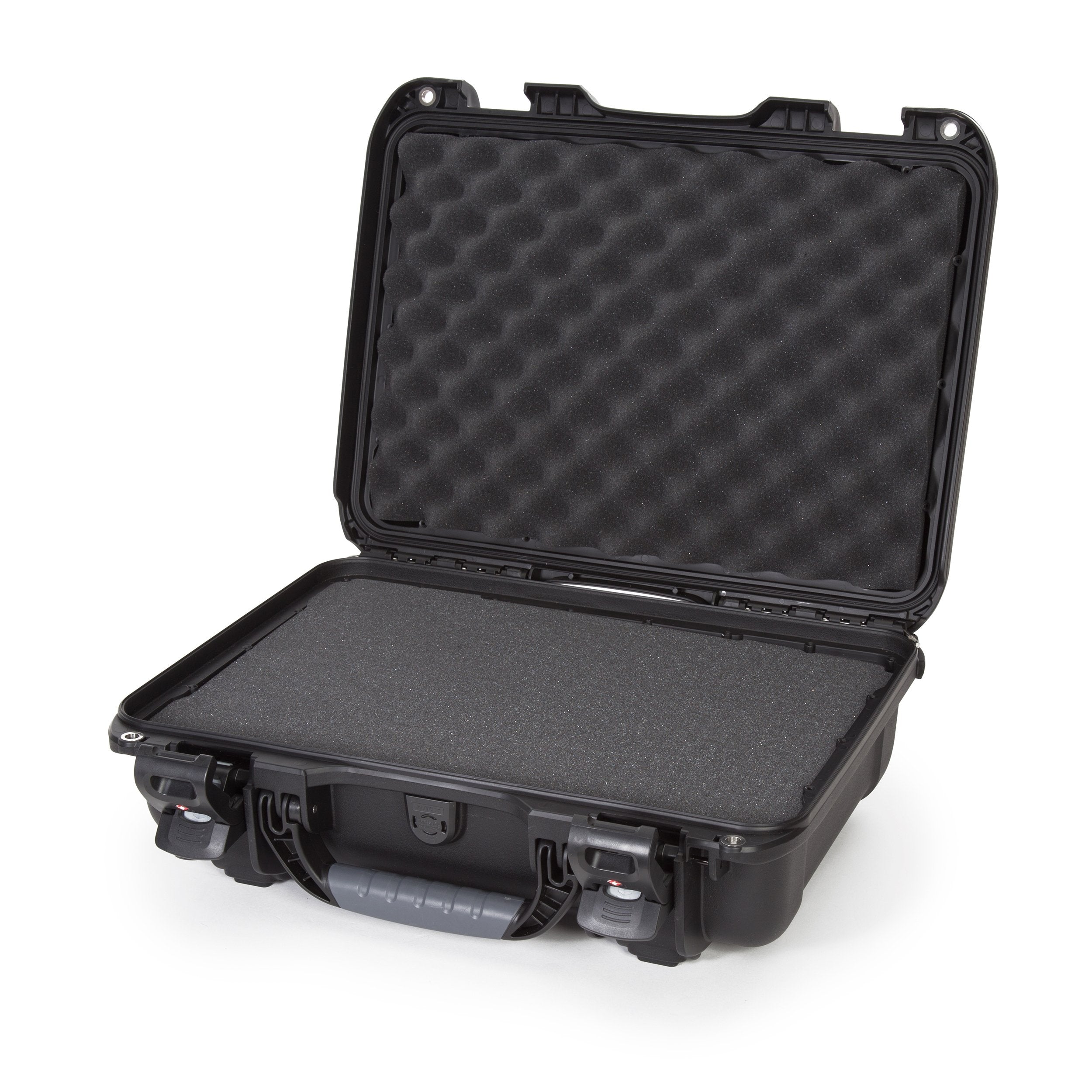 Waterproof Nanuk 923-1001 Hard Case with Foam Insert and Incorporated TSA Approved Travel Lock Latches - Black, Medium Series