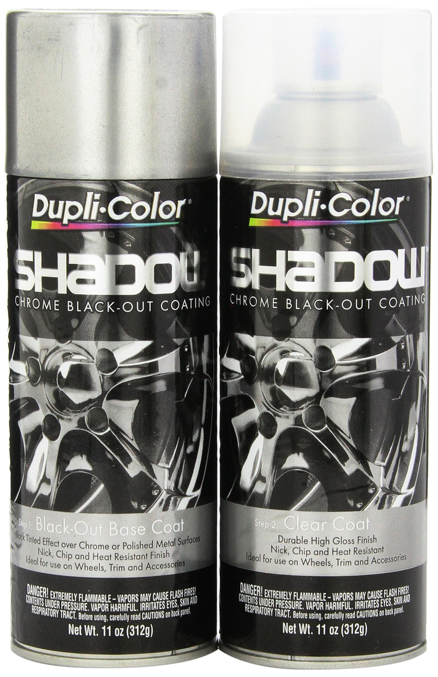 Shadow Chrome Dupli-Color ESHD10007 Black-Out Coating – Black Chrome Spray Paint Kit – 11 oz. Aerosol Can