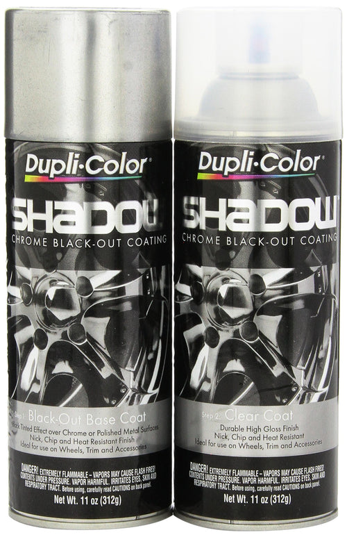 Shadow Chrome Dupli-Color ESHD10007 Black-Out Coating – Black Chrome Spray Paint Kit – 11 oz. Aerosol Can