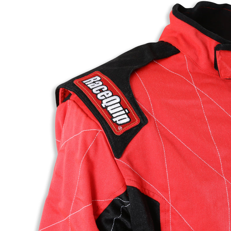 Chevron-5 RaceQuip Driving Suit SFI 3.2A/5 Double Layer Red Medium Tall