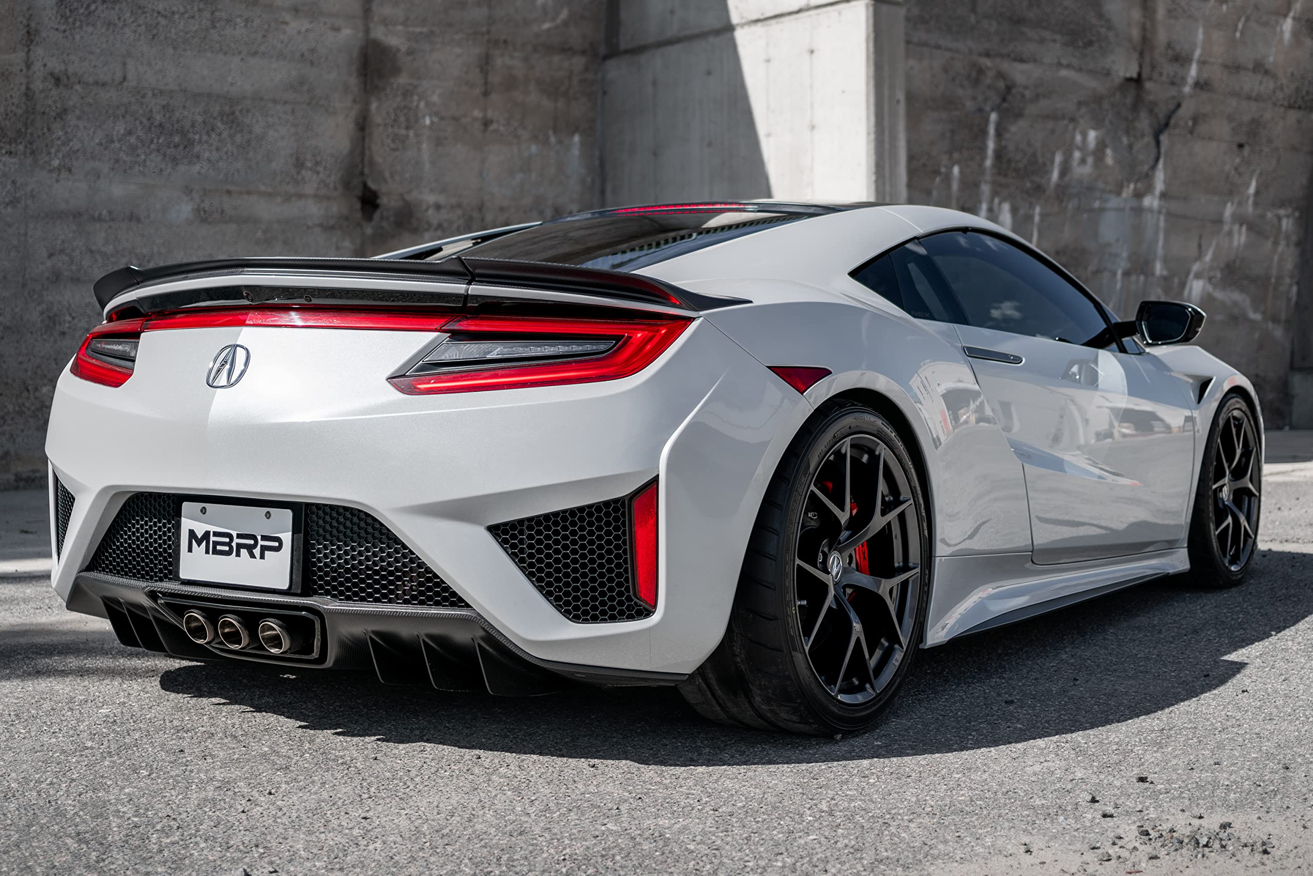 MBRP 2.5in Dual Split Rear Exit Tips Compatible with the 17+ Acura NSX - T304 (Street Version)