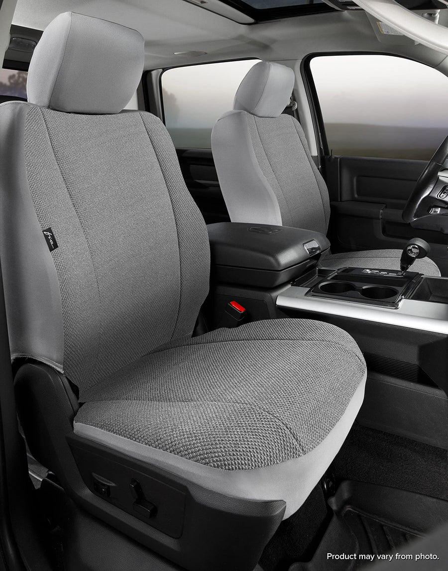 Custom Fit Fia TRS48-40 Gray Front Seat Cover Bucket Seats - Saddle Blanket (Solid Gray)