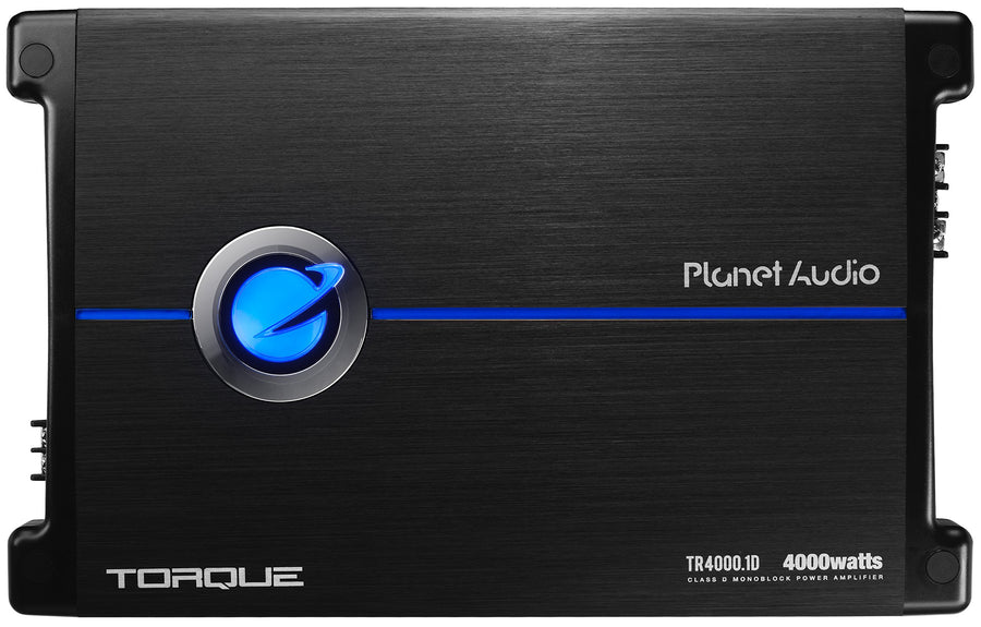 Class D Planet Audio TR4000.1D Monoblock Car Amplifier - 4000 High Output, 1 Ohm, Low Level Inputs, Low Pass Crossover, Hook Up to Subwoofer for Bass
