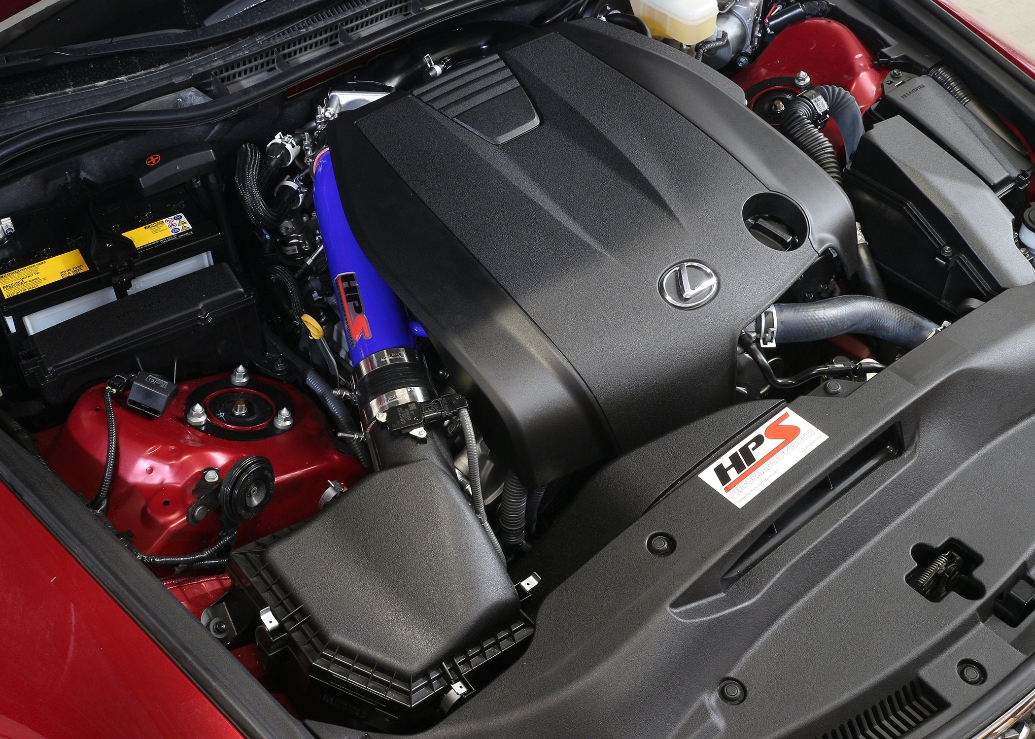 HPS Blue Performance Air Intake Pipe (Post MAF Cool Short Ram) Compatible for 2014-2015 Lexus IS250 2.5L V6 Non F-Sport, 27-560BL