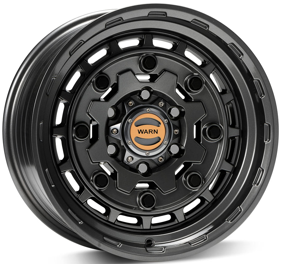 Epic WARN Wheels with Six-Lug Bolt Pattern, Black - Fits: 2021 Ford Bronco and 2019-Current Ford Ranger, Toyota Tacoma, and Toyota 4Runner