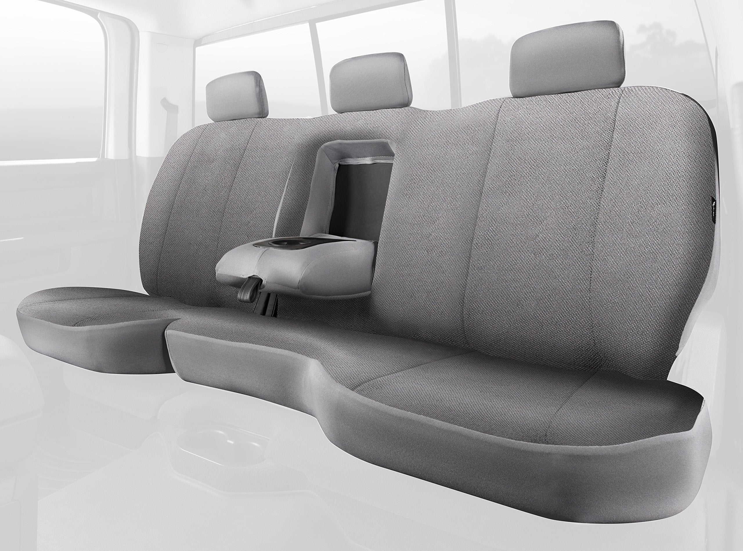 Fia TRS40 Solid Gray Wrangler TRS42-22 Solid Seat Cover (Rear Split Seat 60/40/Saddle Blanket)