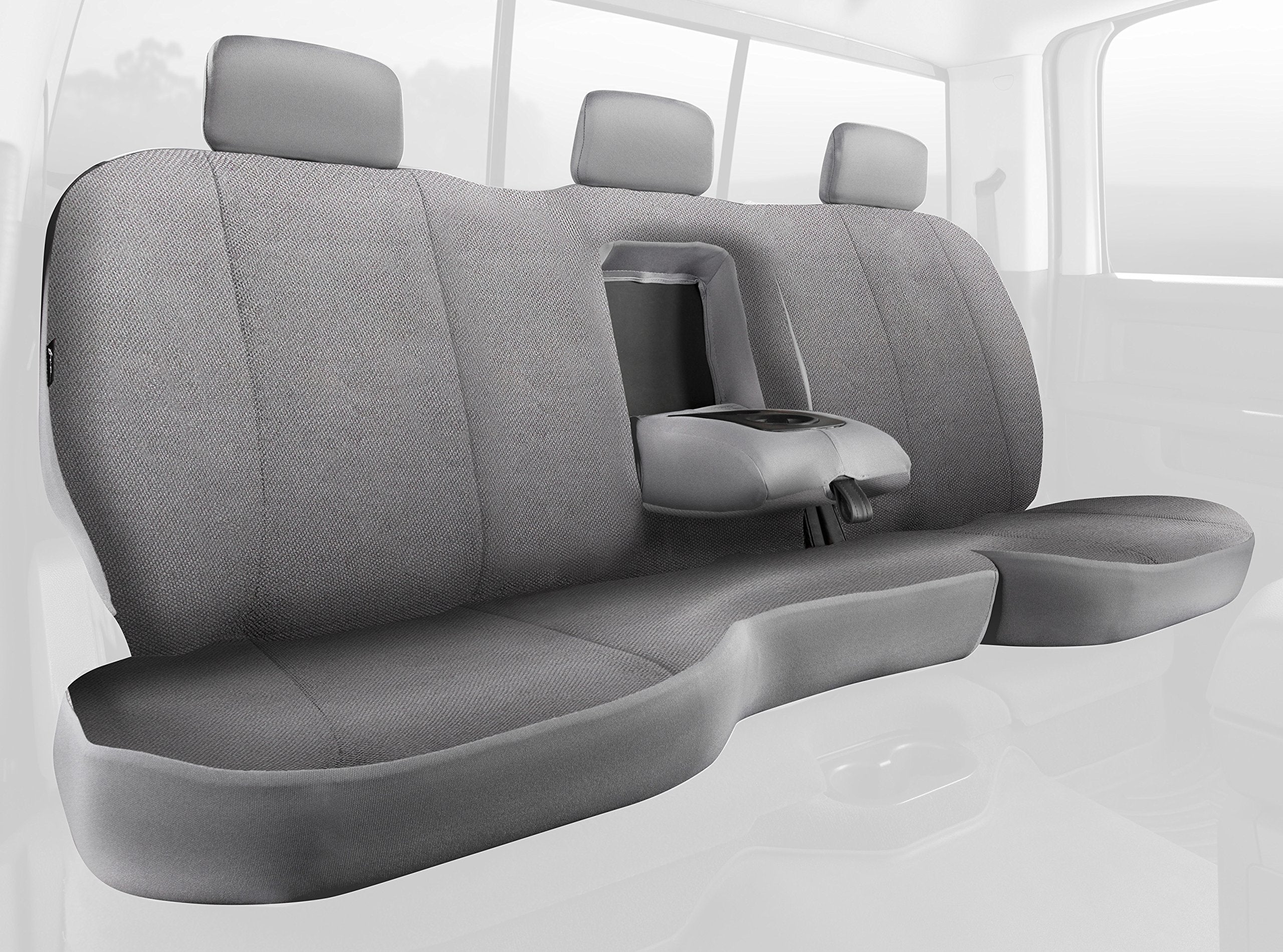 Fia TRS40 Solid Gray Seat Cover (Rear Split Seat 40/60/Saddle Blanket) TRS42-44 GRAY Solid Wrangler