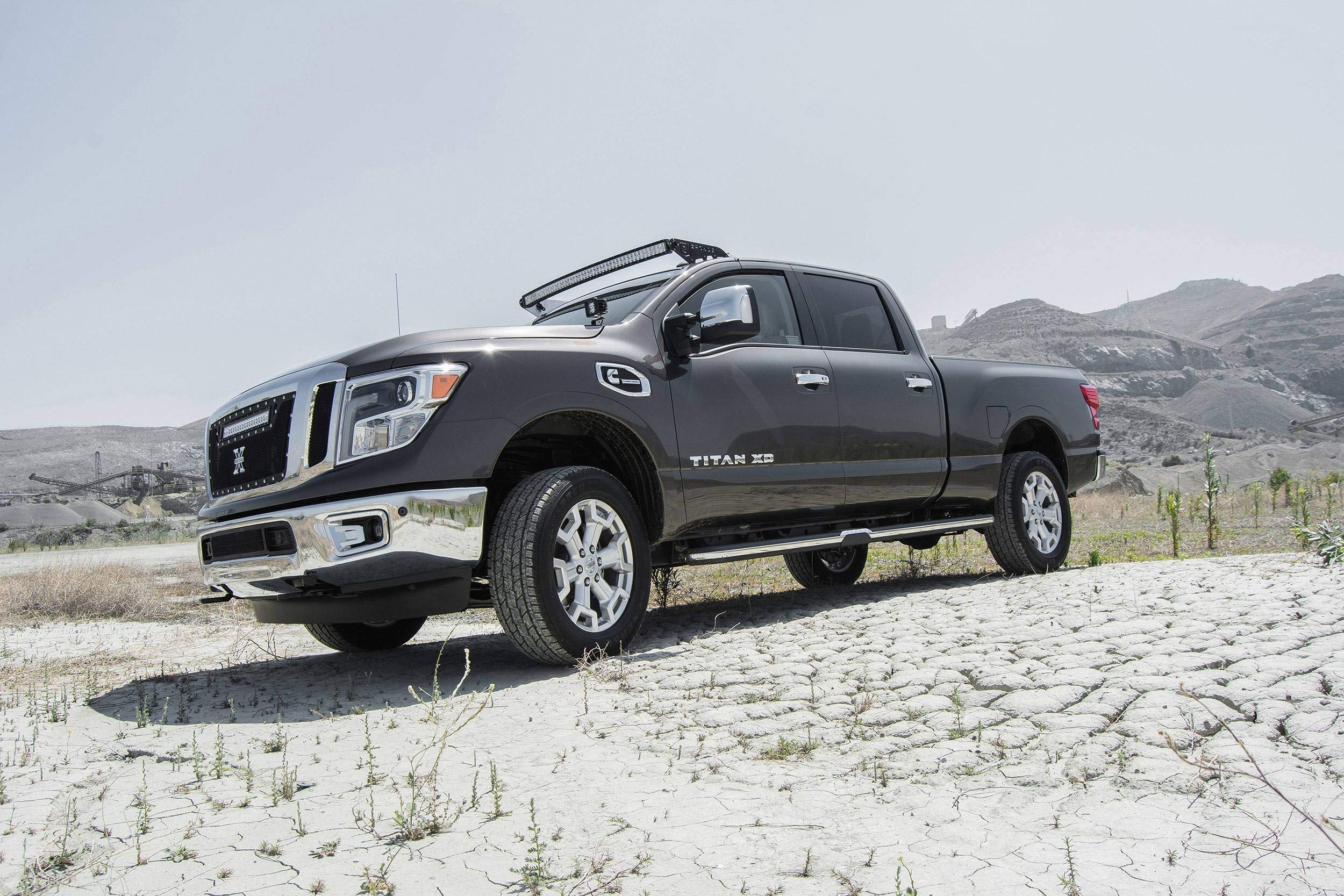 ZROADZ LED Mounting Bracket Ditch Hood Hinge - Compatible w/ 2016-2019 Nissan Titan - to Mount (2) 3 Inch LED Pod Lights - Mild Steel Gloss Black - Bolt-On Easy Installation - PN #Z367581