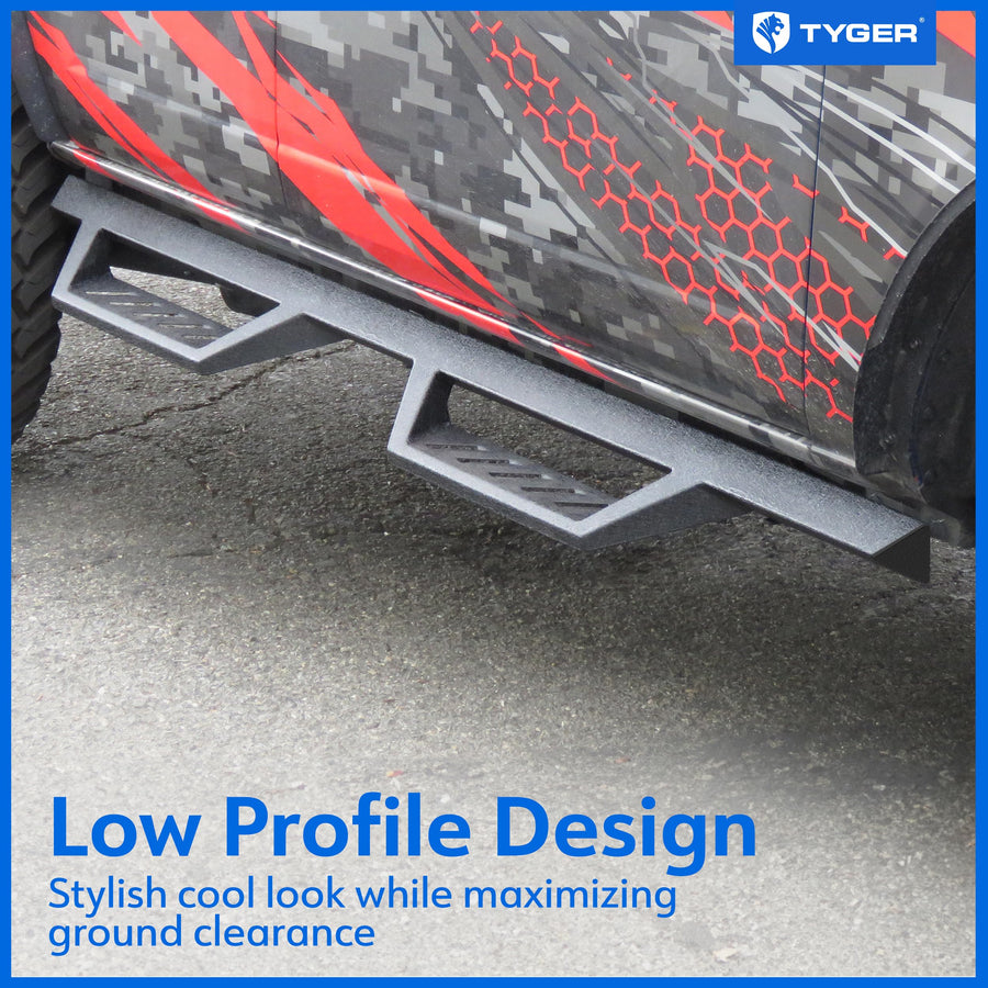 Tyger Auto LanderX Running Board 4-Door Compatible with 2021-2026 Ford Bronco (Not fit Bronco Sport) | TG-LX3F82418 | Drop Step Side Step Rail Nerf Bars