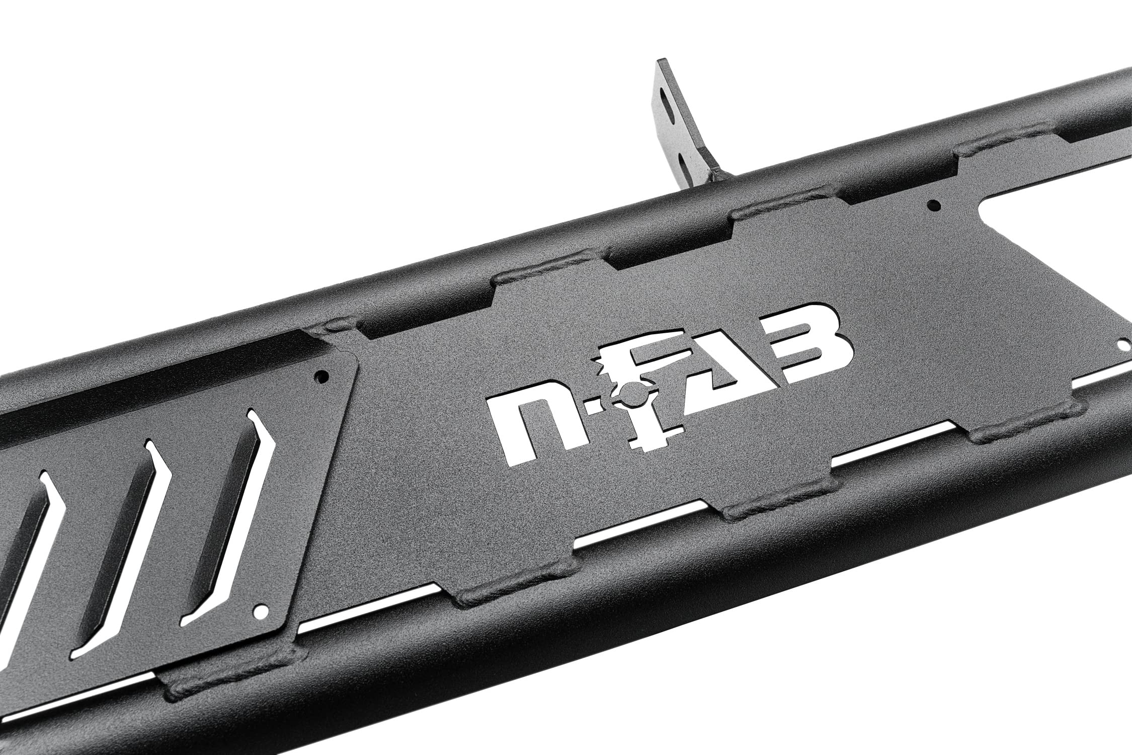 Ford Bronco RealTruck Roan Running Boards | Wheel-to-Wheel, Extra Large 5.5" Step Plate, Textured Black | NBF214B-TX | Fits 2021 - 2026 Ford Bronco 4 Door