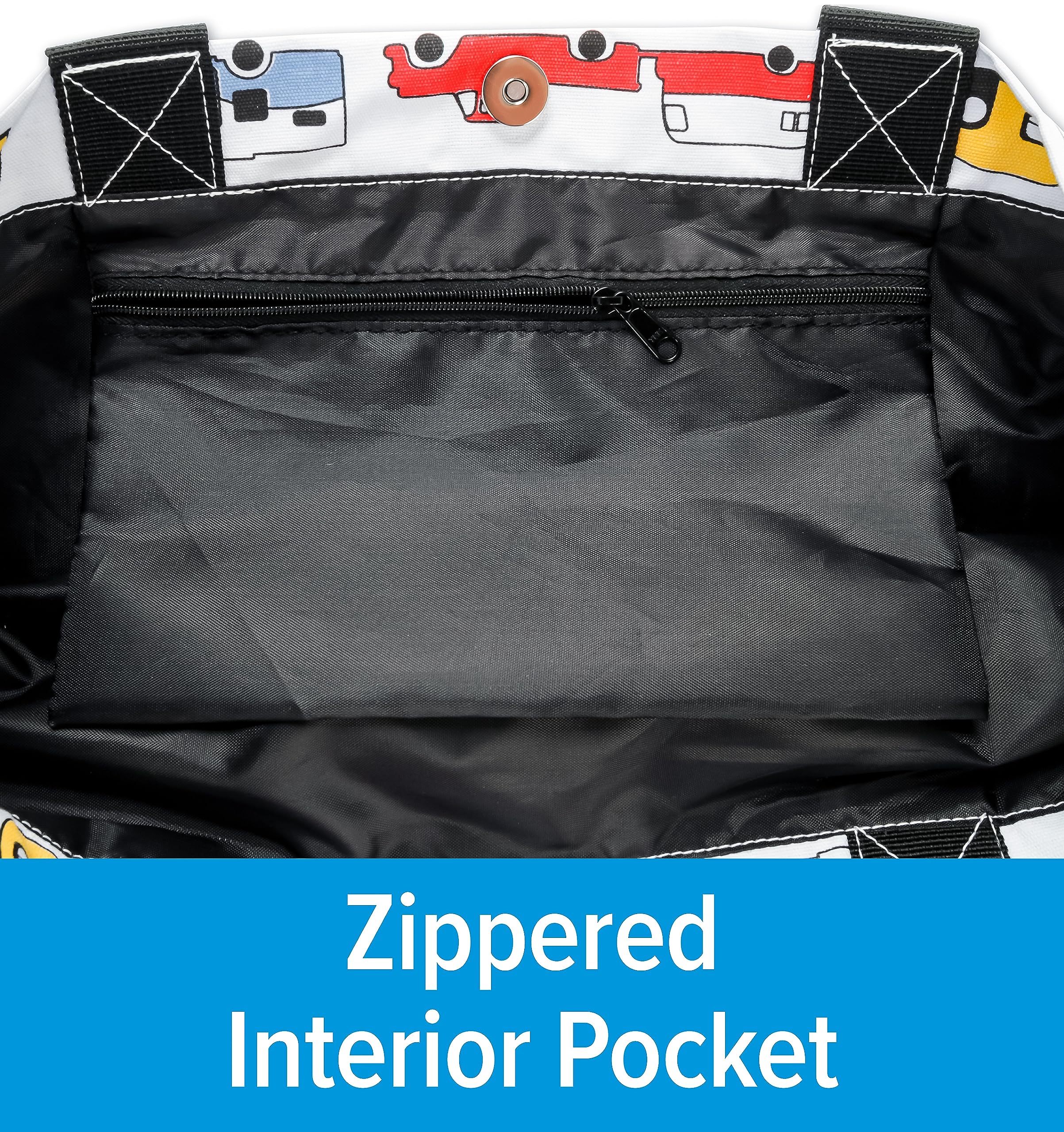 Camco Canvas Tote Life is Better at The Campsite Magnetic Closure