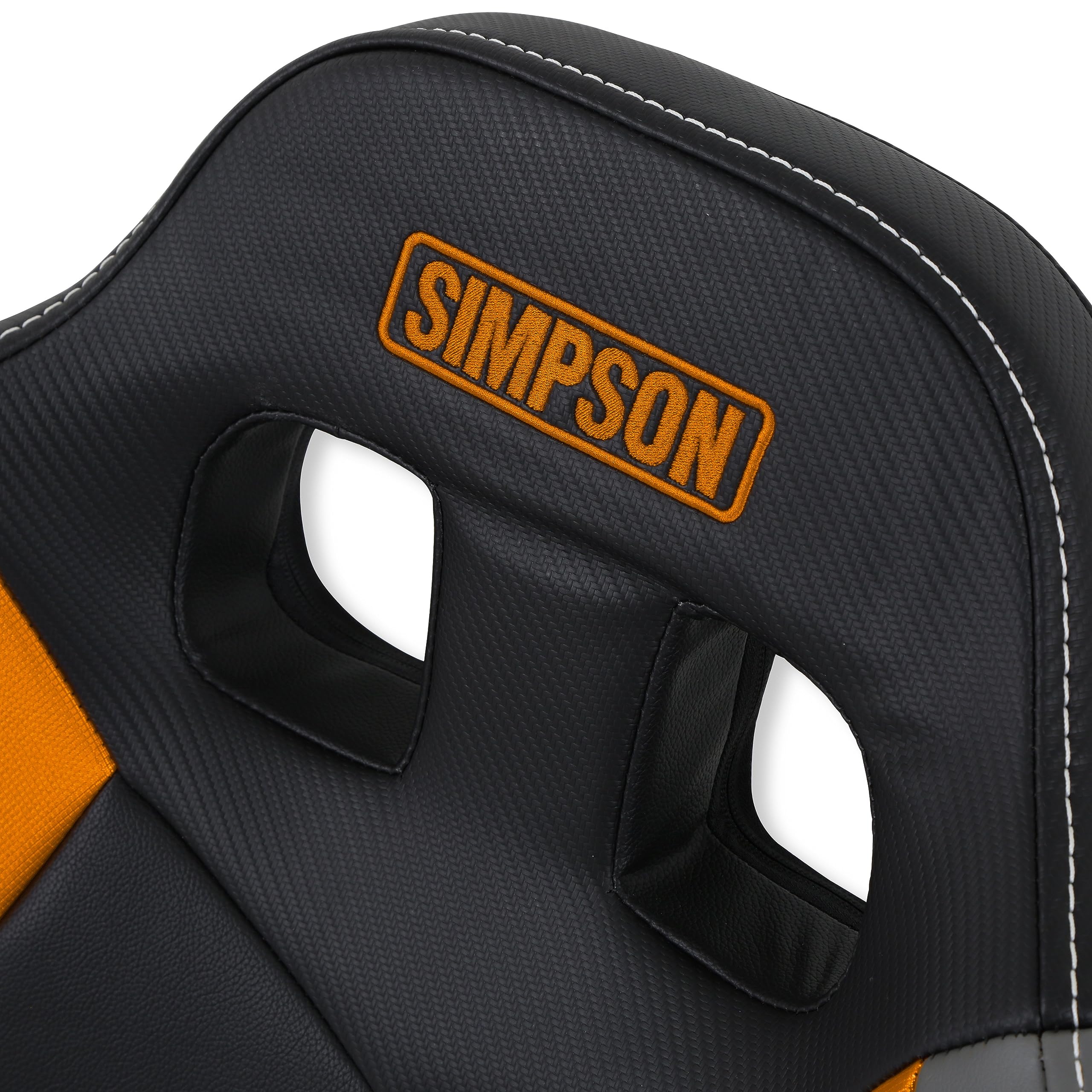 Simpson Racing Pro Sport 107-308 UTV Rear Black/Orange/Grey