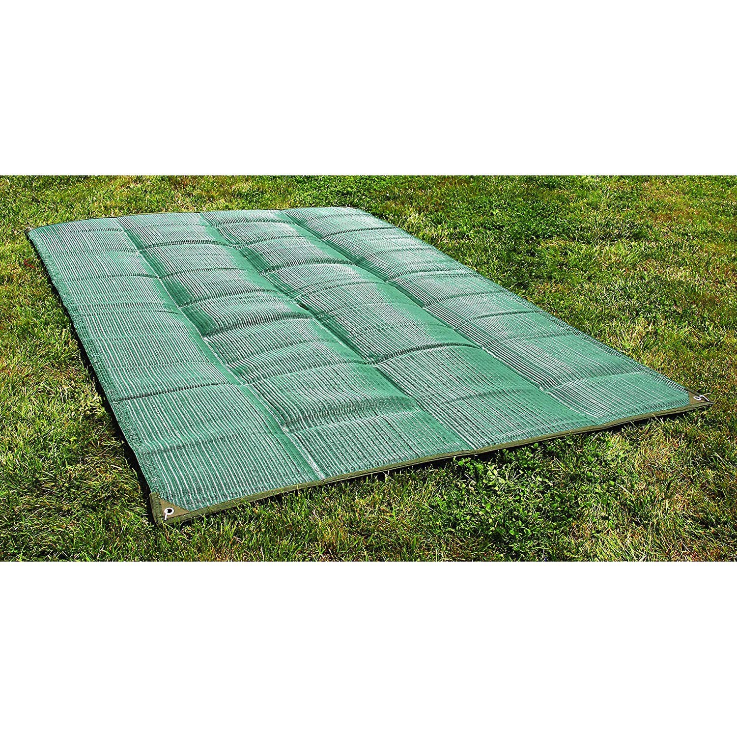 Reversible Camco 42880 Awning Leisure Mat-6' X 9', Green