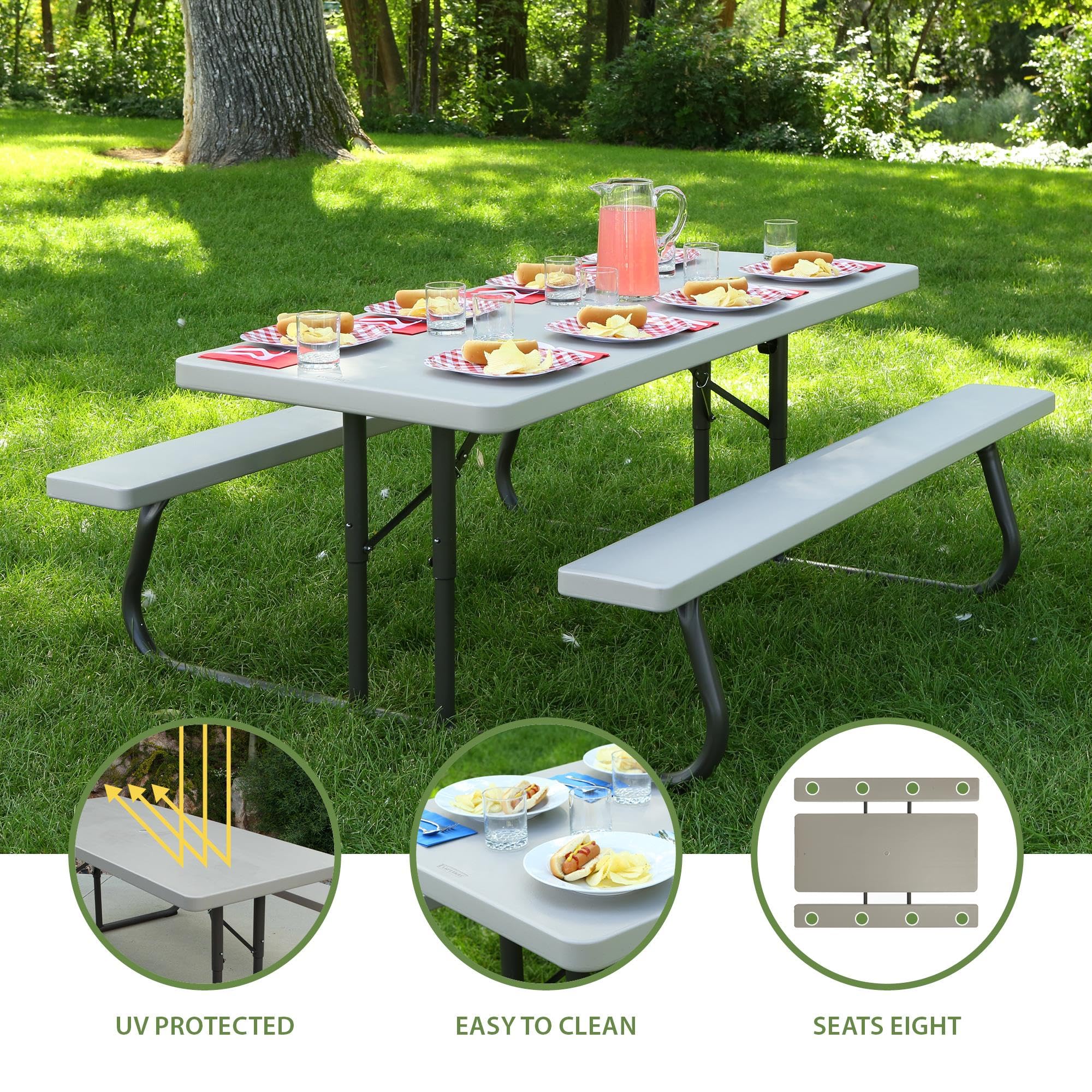 6-Foot Lifetime Folding Picnic Table