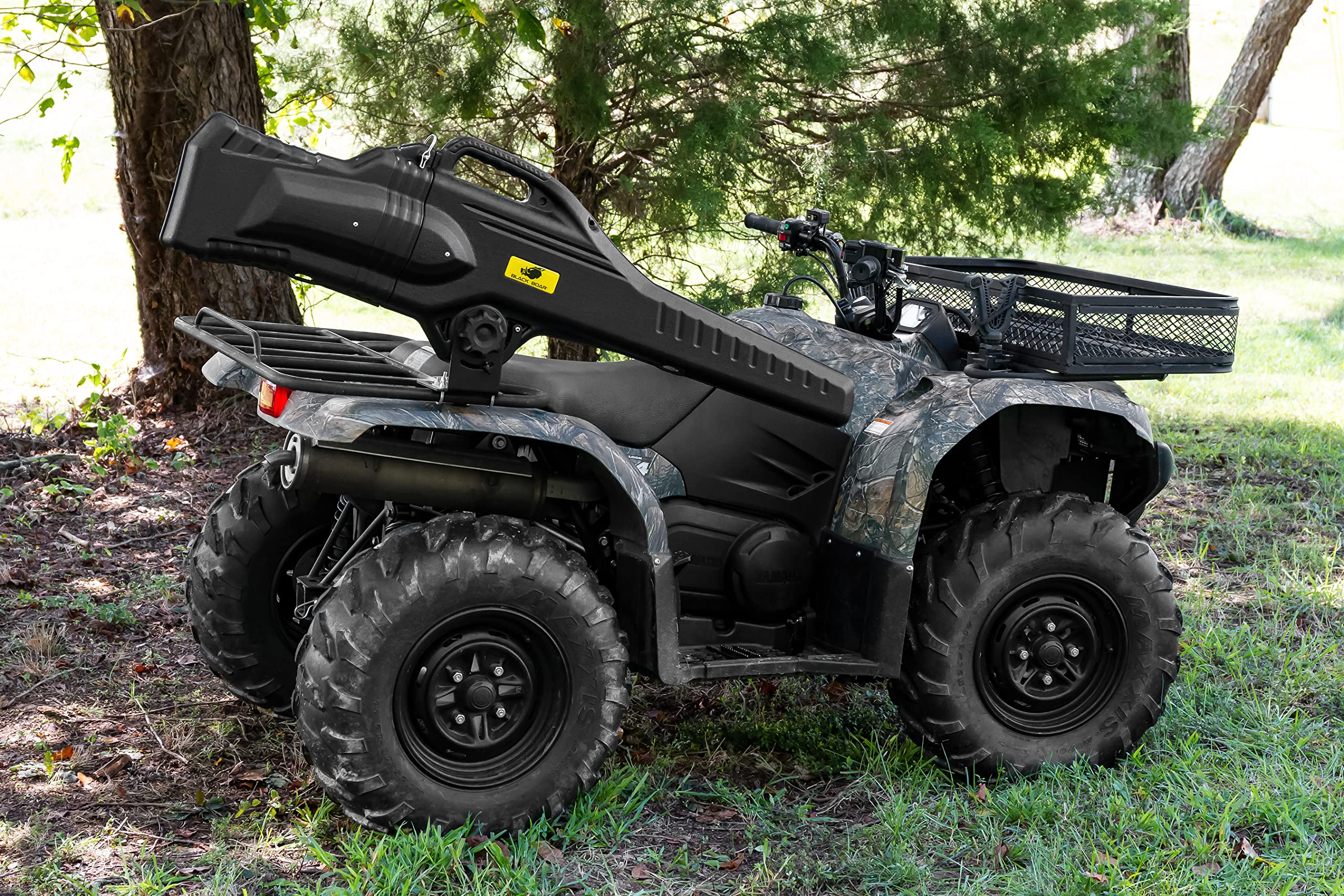 Boar Black UTV/ATV Gun Case - Features Integrated Carry-Handle & Affixed Soft-Sided Inner Liner - Stores & Protects Most Rifles - Includes Mounting Hardware (66012)